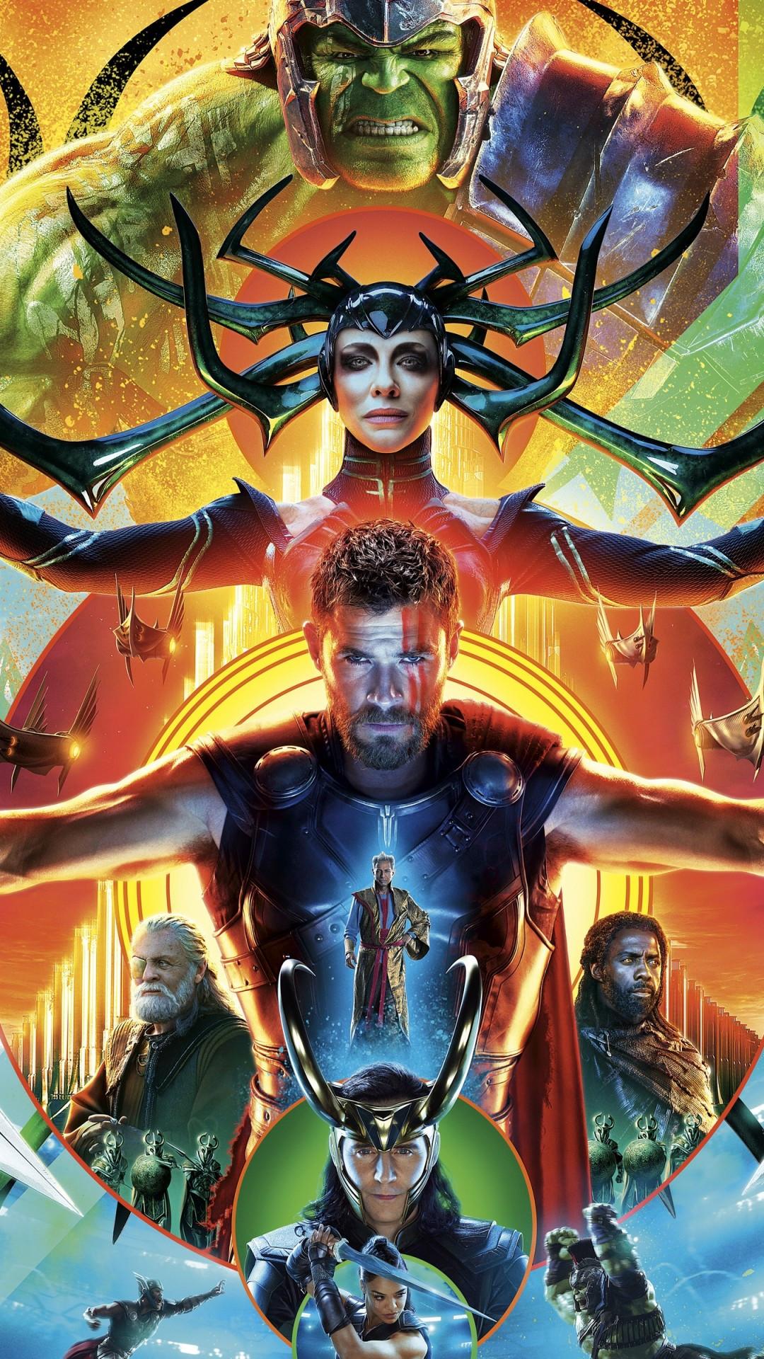 1080x1920 Download 1080x1920 Thor: Ragnarok, Hulk, Loki Wallpaper for iPhone iPhone 7 Plus, iPhone 6+, Sony Xperia Z, HTC One
