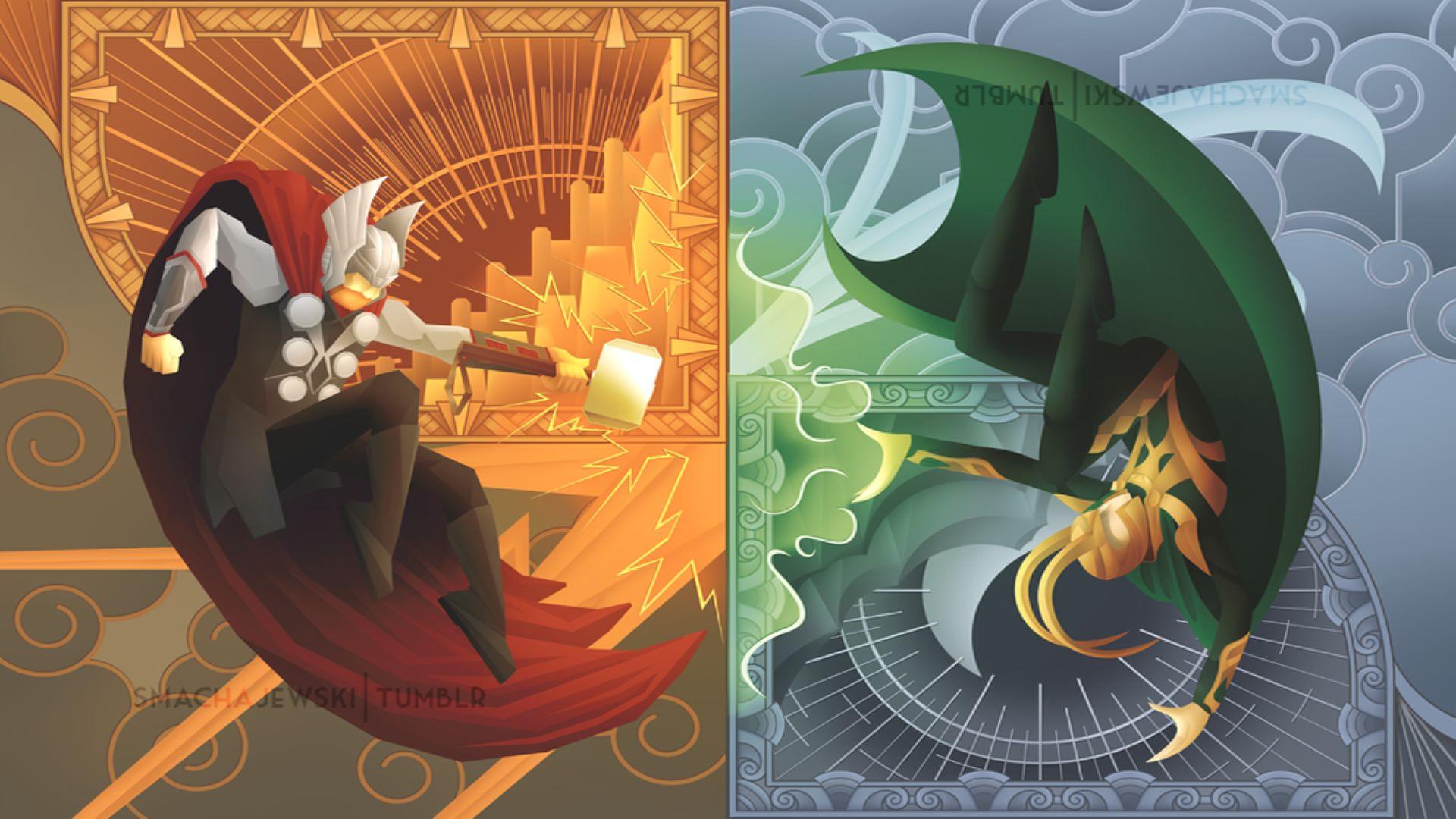 1920x1080 Thor vs Loki: wallpaper