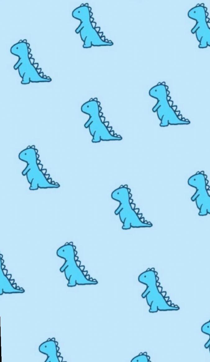 676x1165 Blue Home Screen Cute Aesthetic Wallpaper