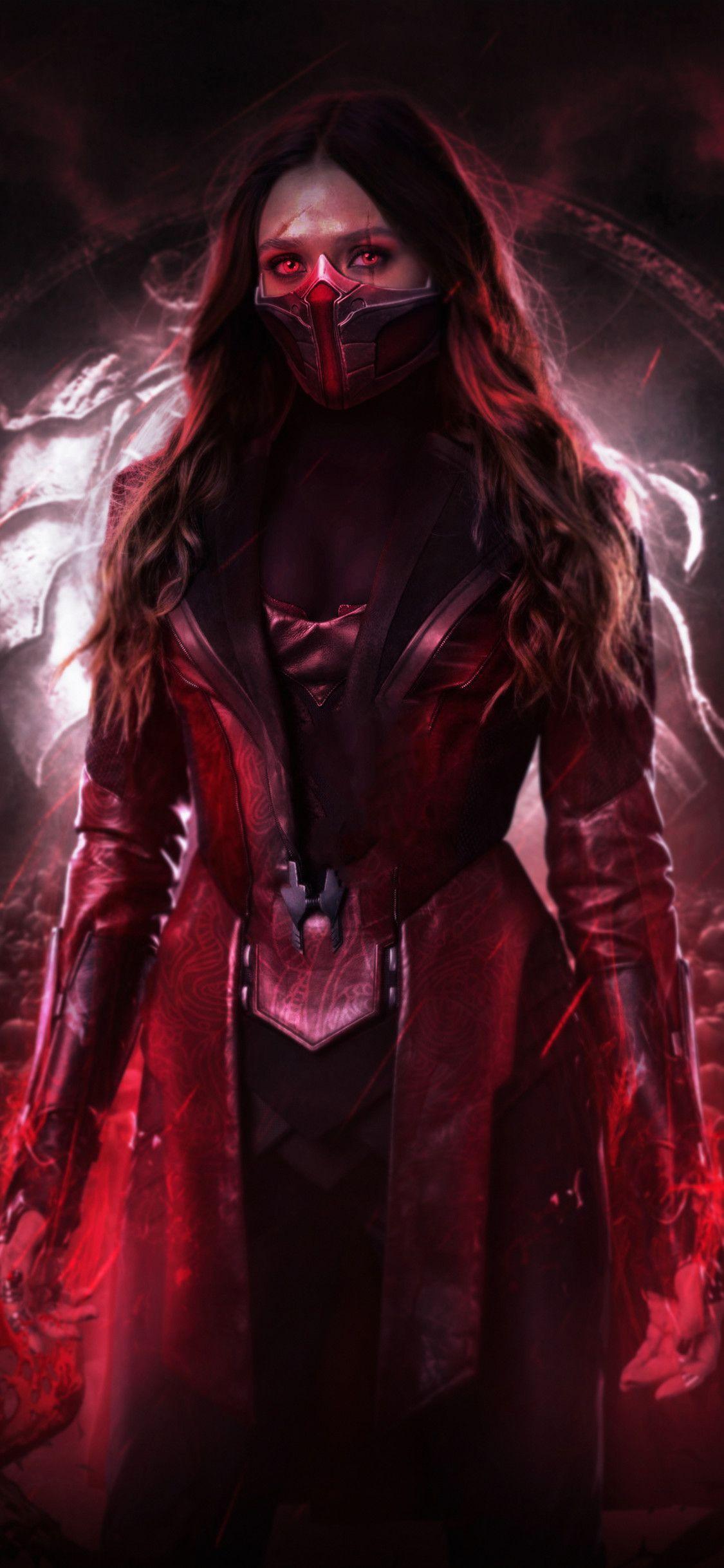 1125x2436 Scarlet Witch 4k New iPhone XS, iPhone iPhone X HD 4k Wallpaper, Image, Background,. Scarlet witch marvel, Scarlet witch, Marvel superhero posters