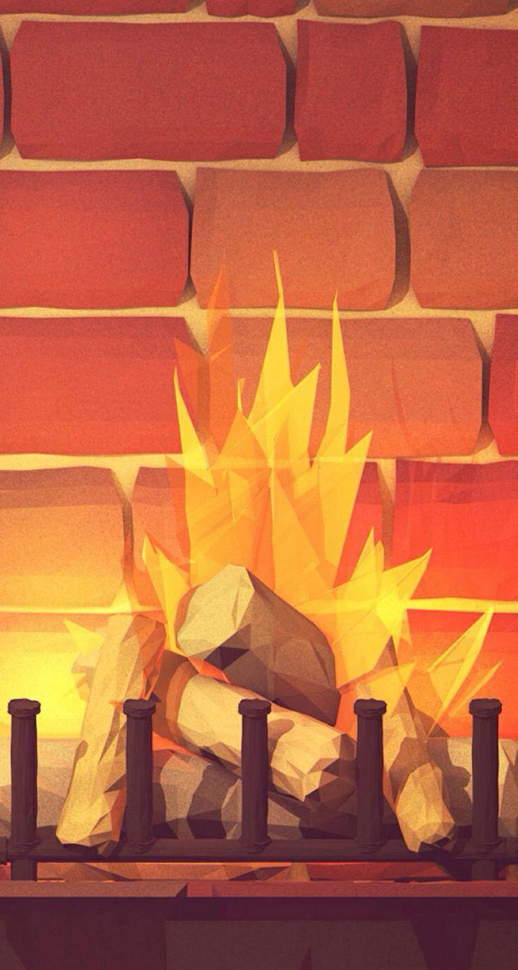 736x1377 Cozy Fire Place Find more autumn & other seasonal wallpaper for your #iPhone + #Android iPhone Wallpaper