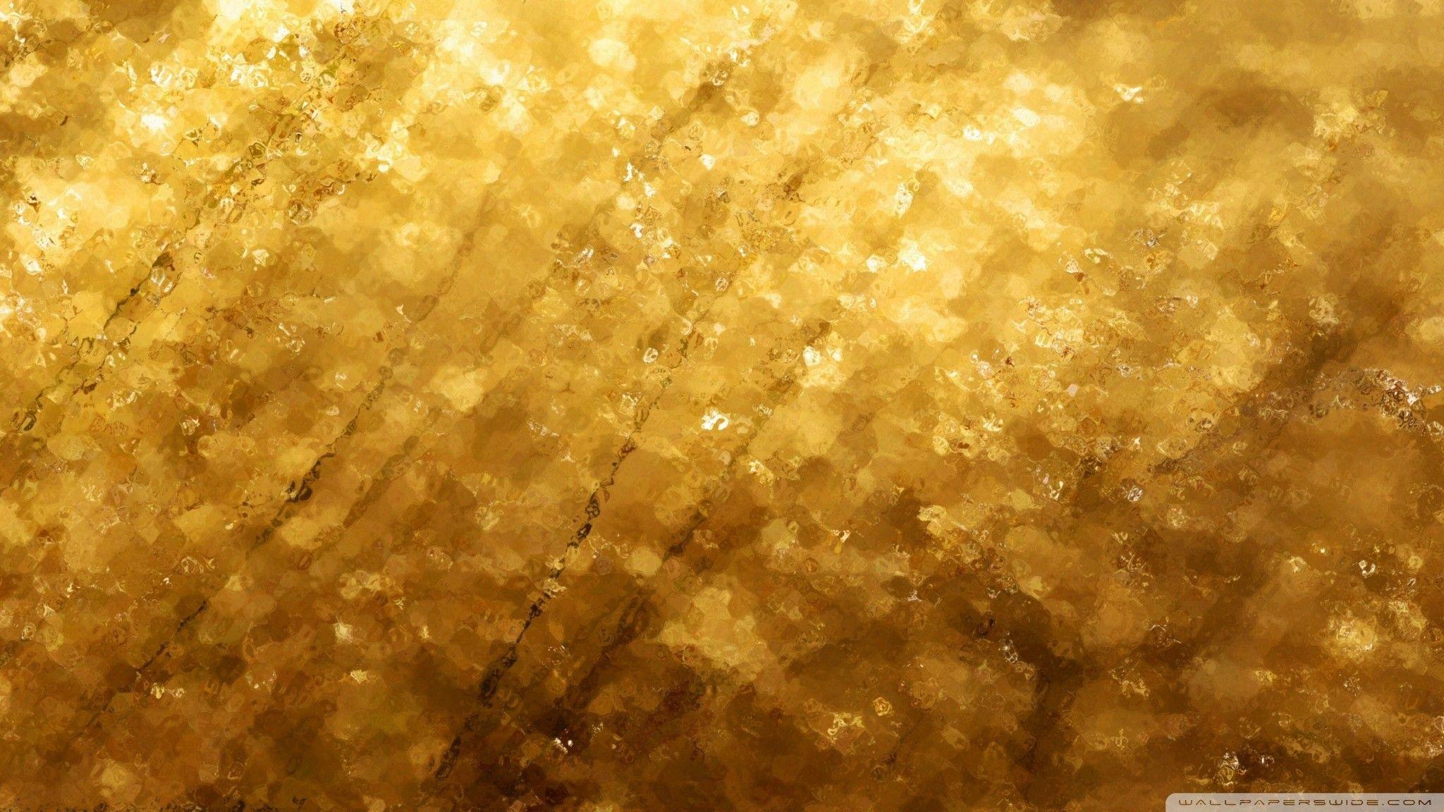 2048x1152 Gold Color Background