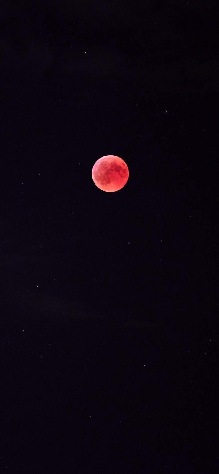 739x1600 Aesthetic Moon Wallpaper