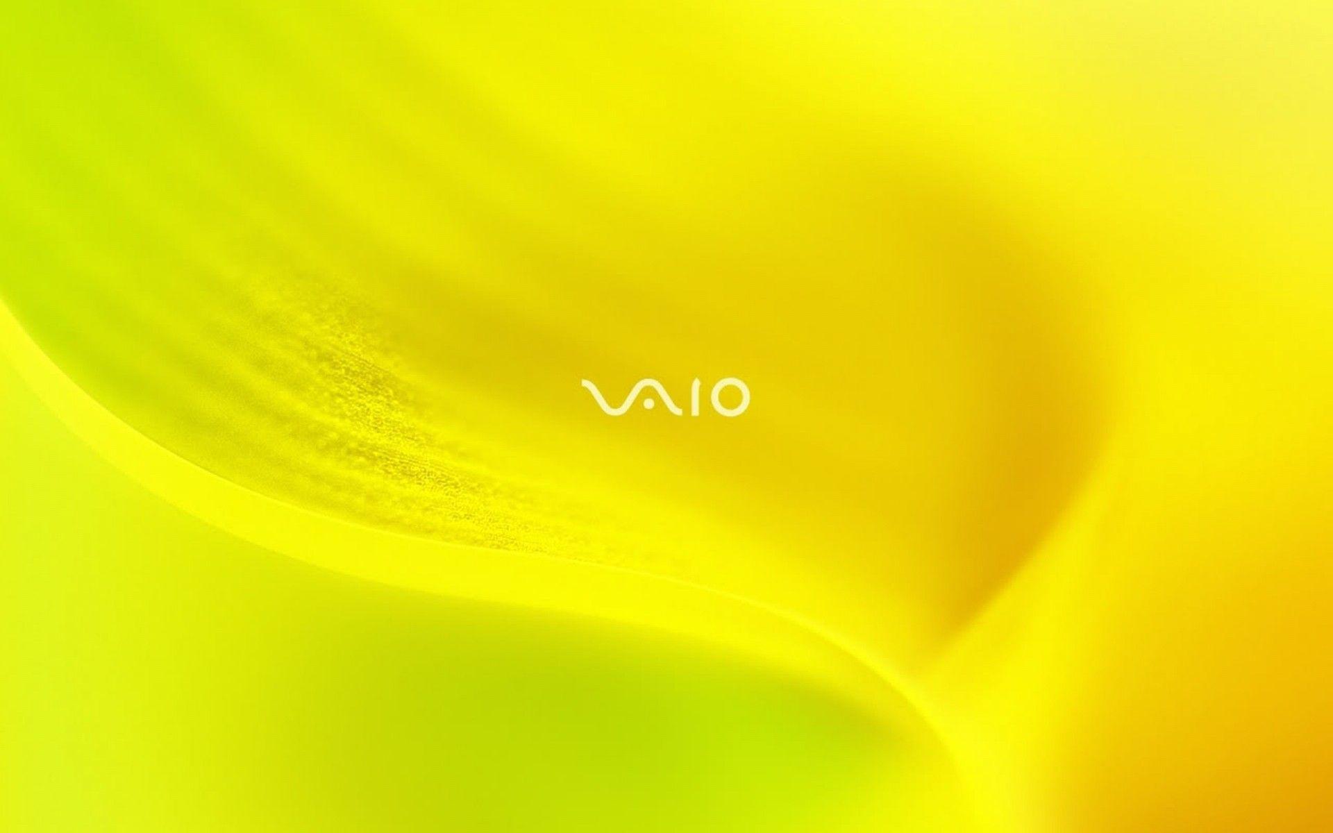 1920x1200 Sony VAIO Tender Yellow. Android wallpaper for free