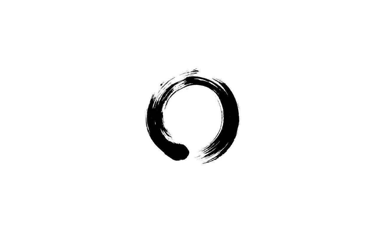 1280x768 White Circle Wallpaper