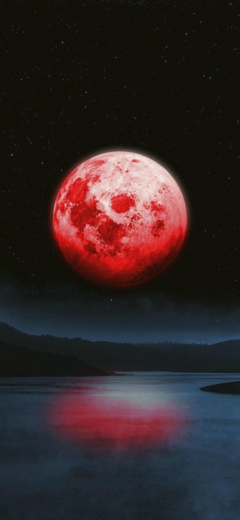 Red Moon Aesthetic Wallpapers Top Free Red Moon Aesthetic Backgrounds