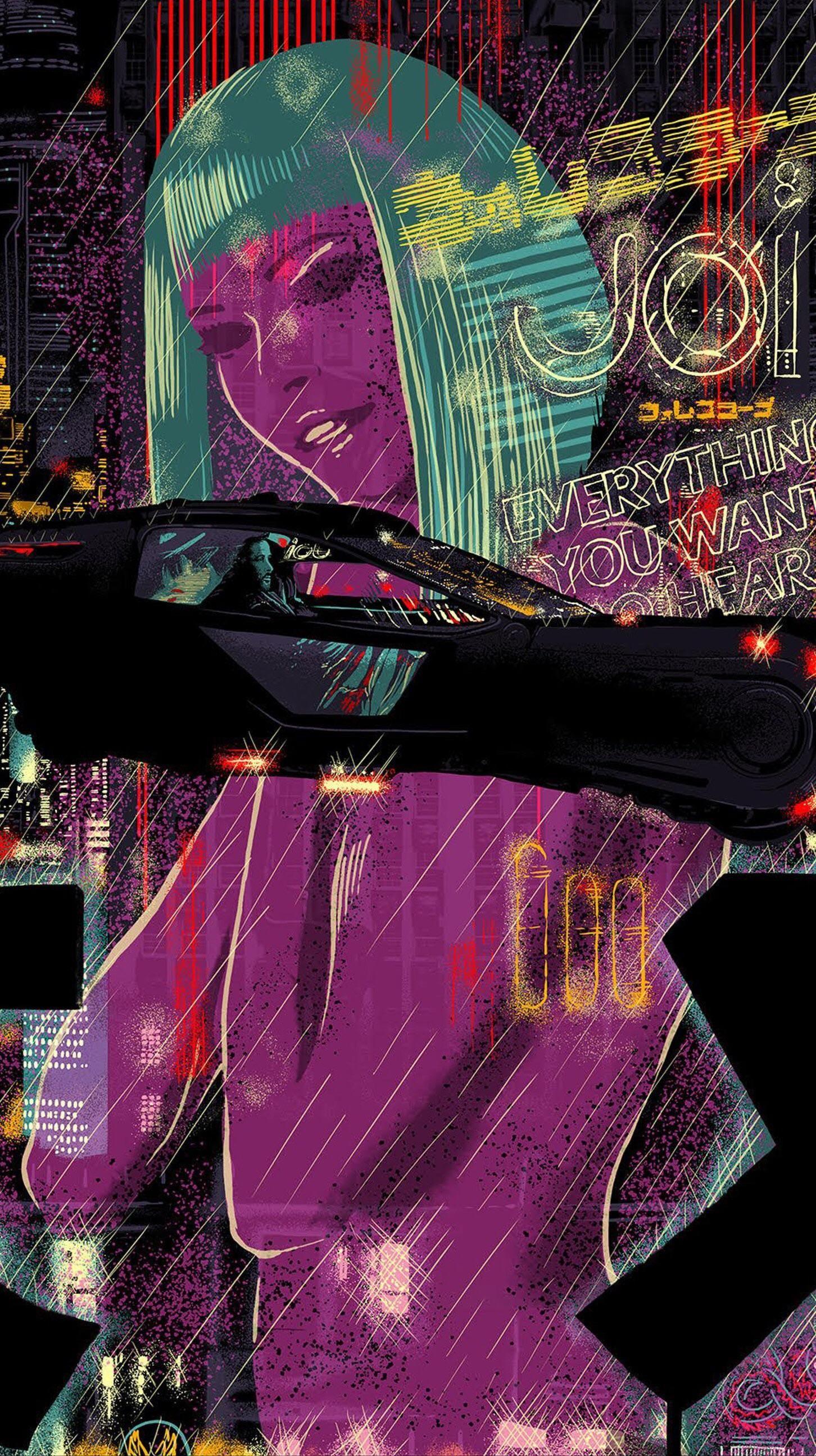 1452x2592 Blade Runner Amoled Wallpaper