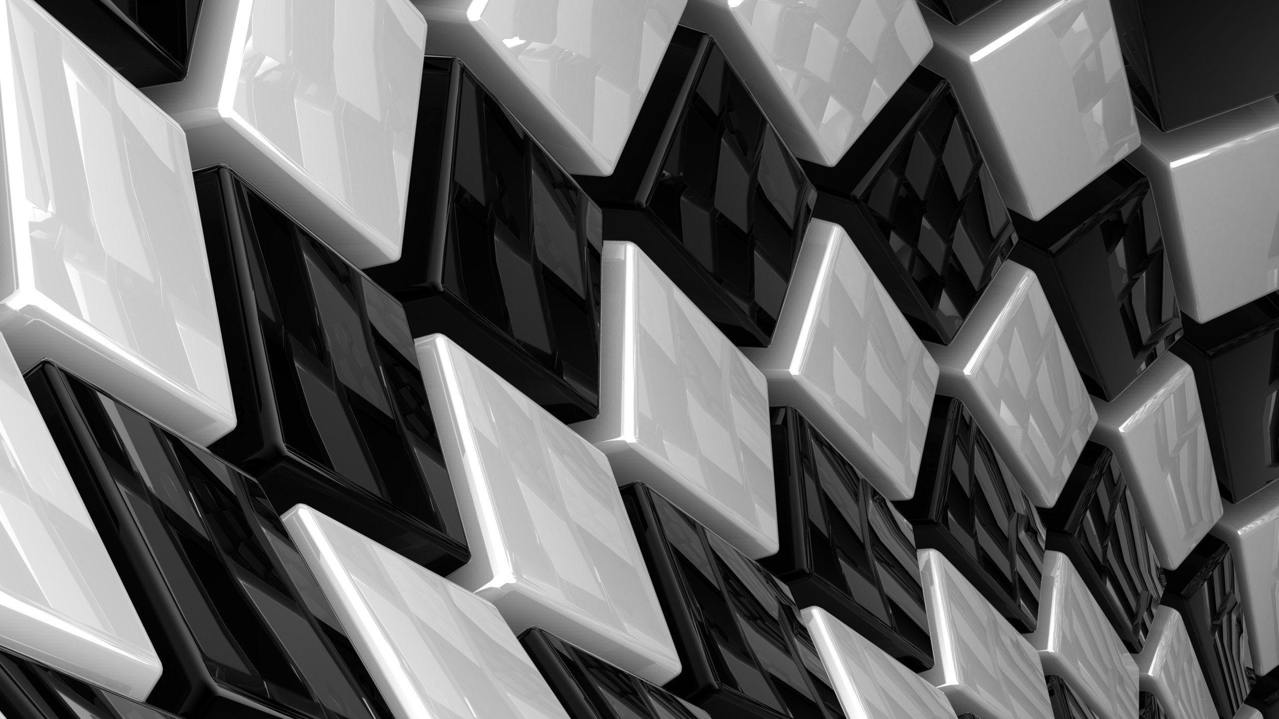 2560x1440 The black and white tiles Desktop wallpaper 1366x768