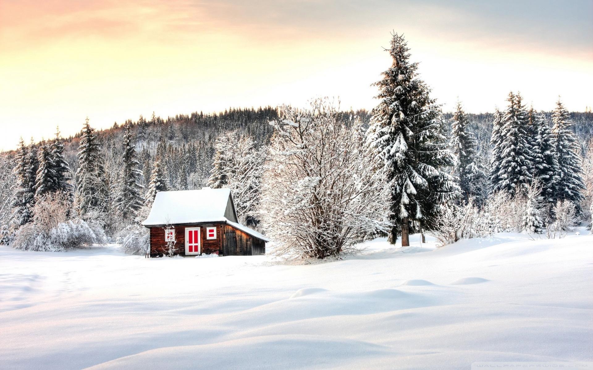 1920x1200 Winter Lodge wallpaper. Winter Lodge
