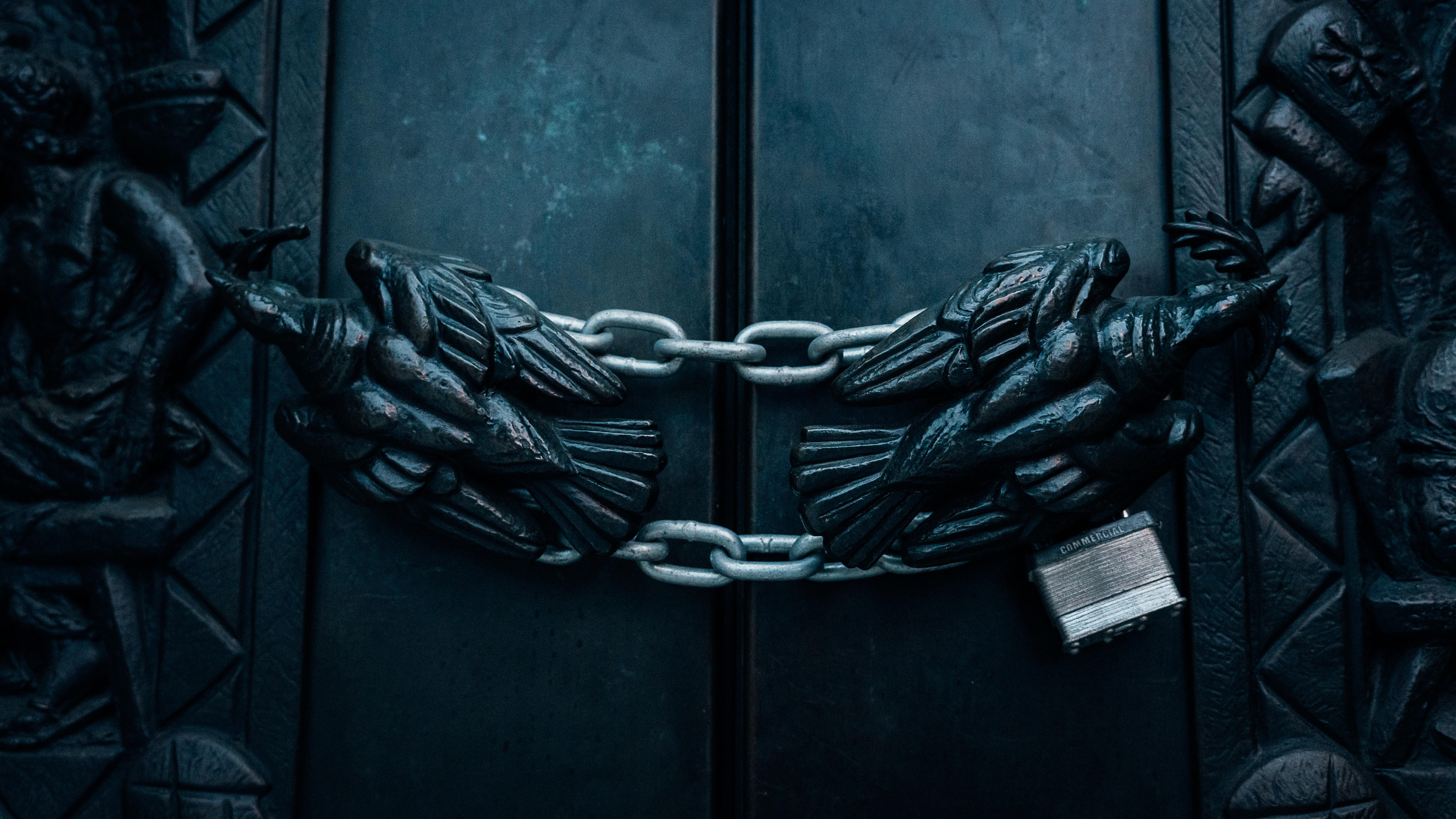 7560x4252 padlock HD wallpaper, Background