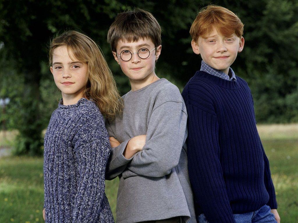 1024x768 Harry Ron and Hermione Wallpaper