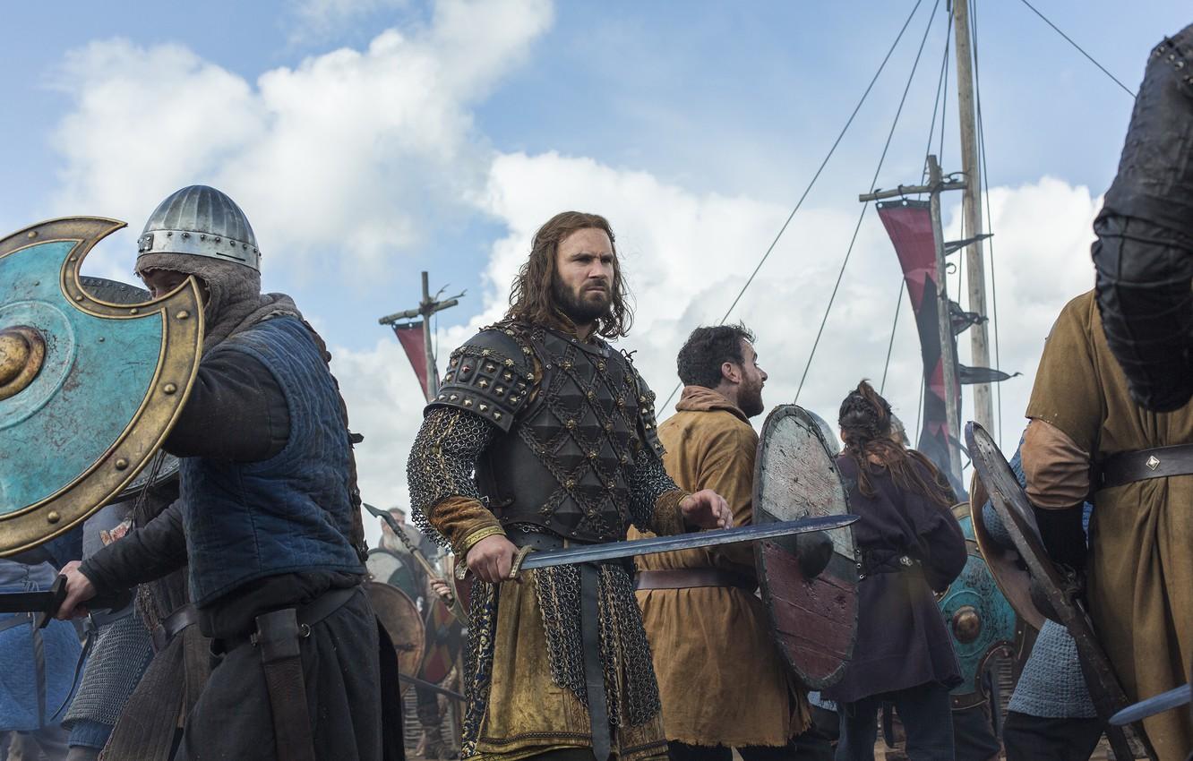1332x850 Wallpaper sword, fight, Vikings, The Vikings, Clive Standen, Rollo image for desktop, section фильмы