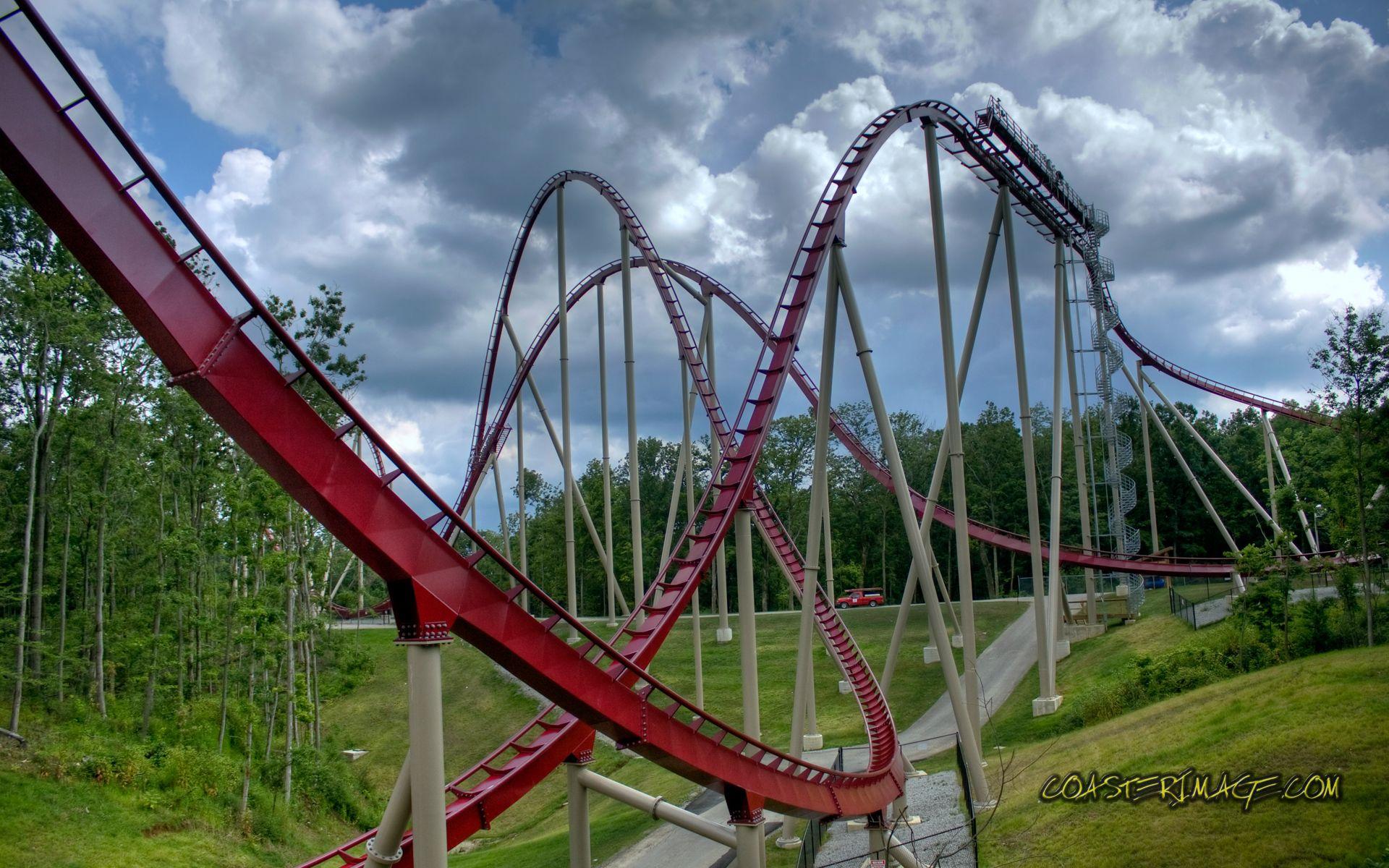 1920x1200 Roller Coaster Wallpaper. Roller coaster, Kings island, roller coasters