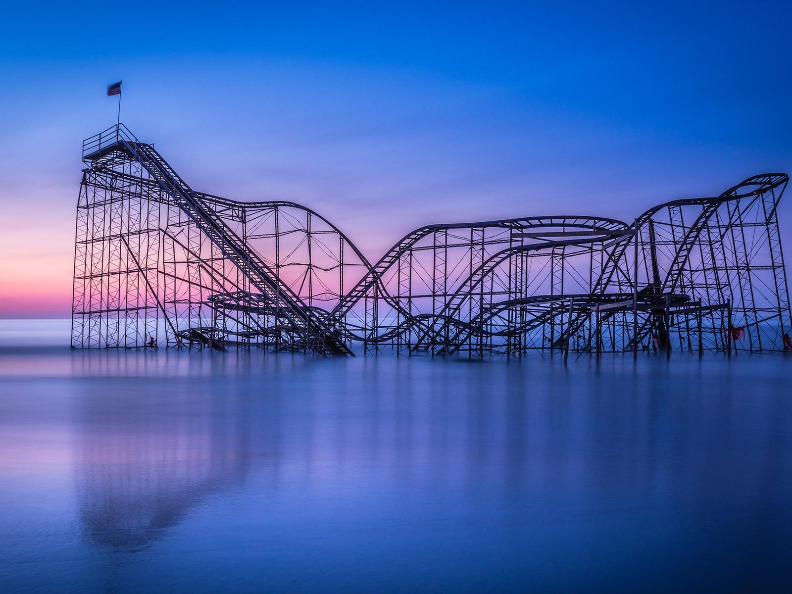 1600x1200 Roller Coaster Track Scenery HD Wallpaper