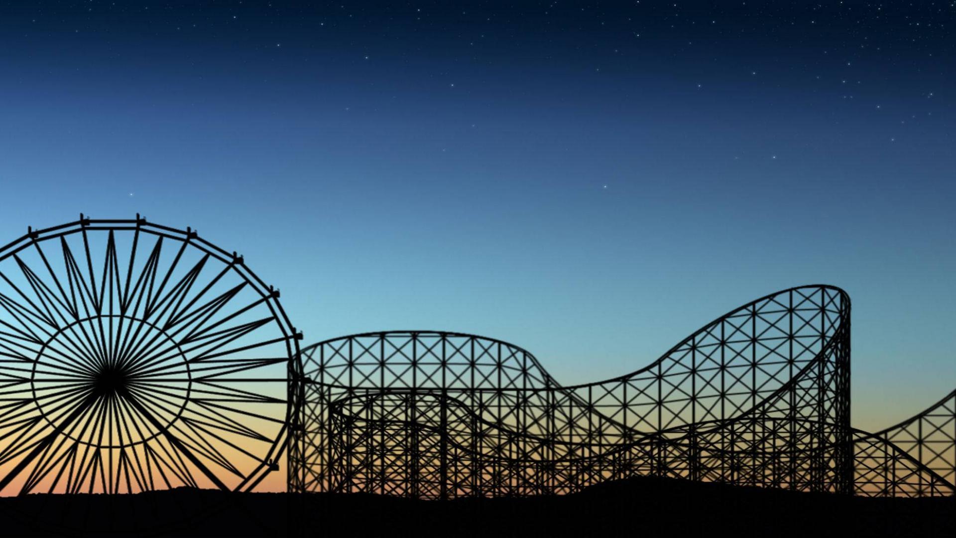 1920x1080 Free download Dual screen roller coaster wallpaper HQ WALLPAPER 6749 [1920x1080] for your Desktop, Mobile & Tablet. Explore Roller Coaster Screen Wallpaper. Roller Coaster Wallpaper Mural, Wallpaper Roller
