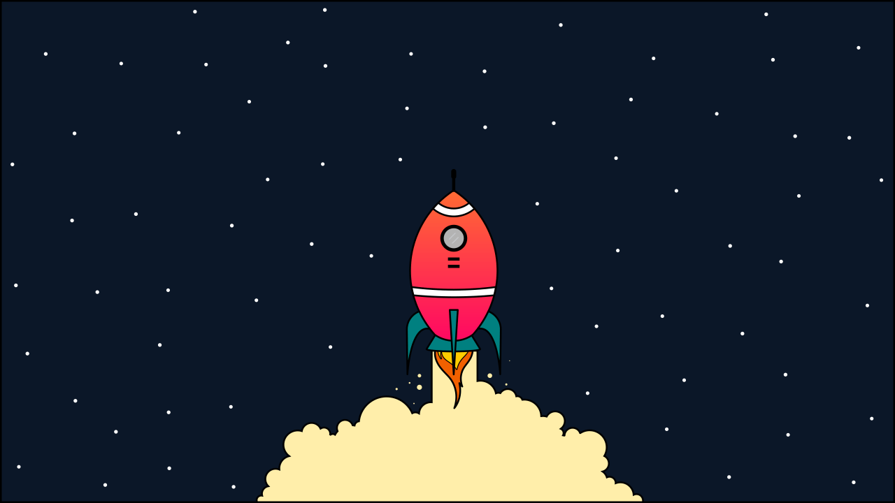 1280x720 Space Cartoon Wallpaper