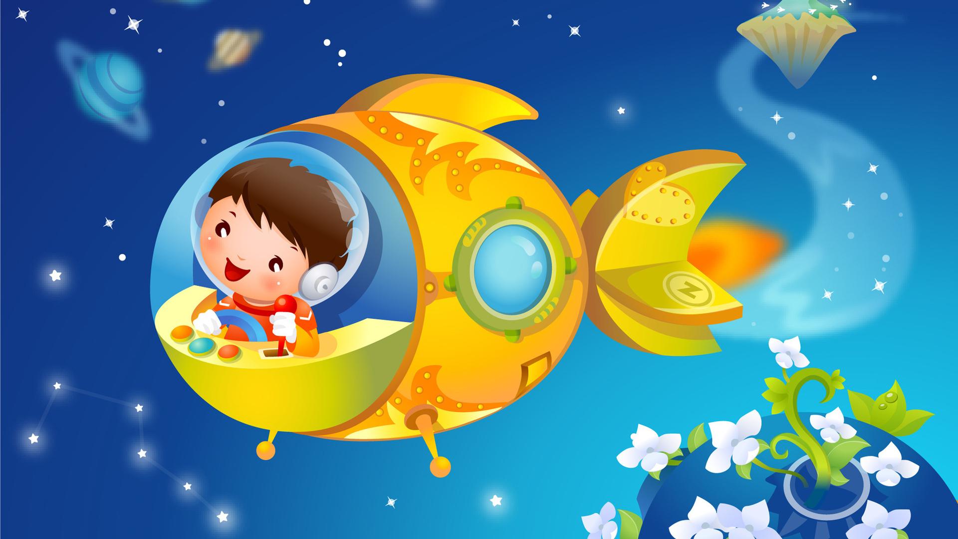 1920x1080 Free download Cartoon Boy in Yellow Spaceship CARTOON [1920x1200] for your Desktop, Mobile & Tablet. Explore Cartoon Boy Wallpaper. Cartoon Boy Wallpaper, Cartoon Wallpaper Cartoon Picture, Cartoon Background
