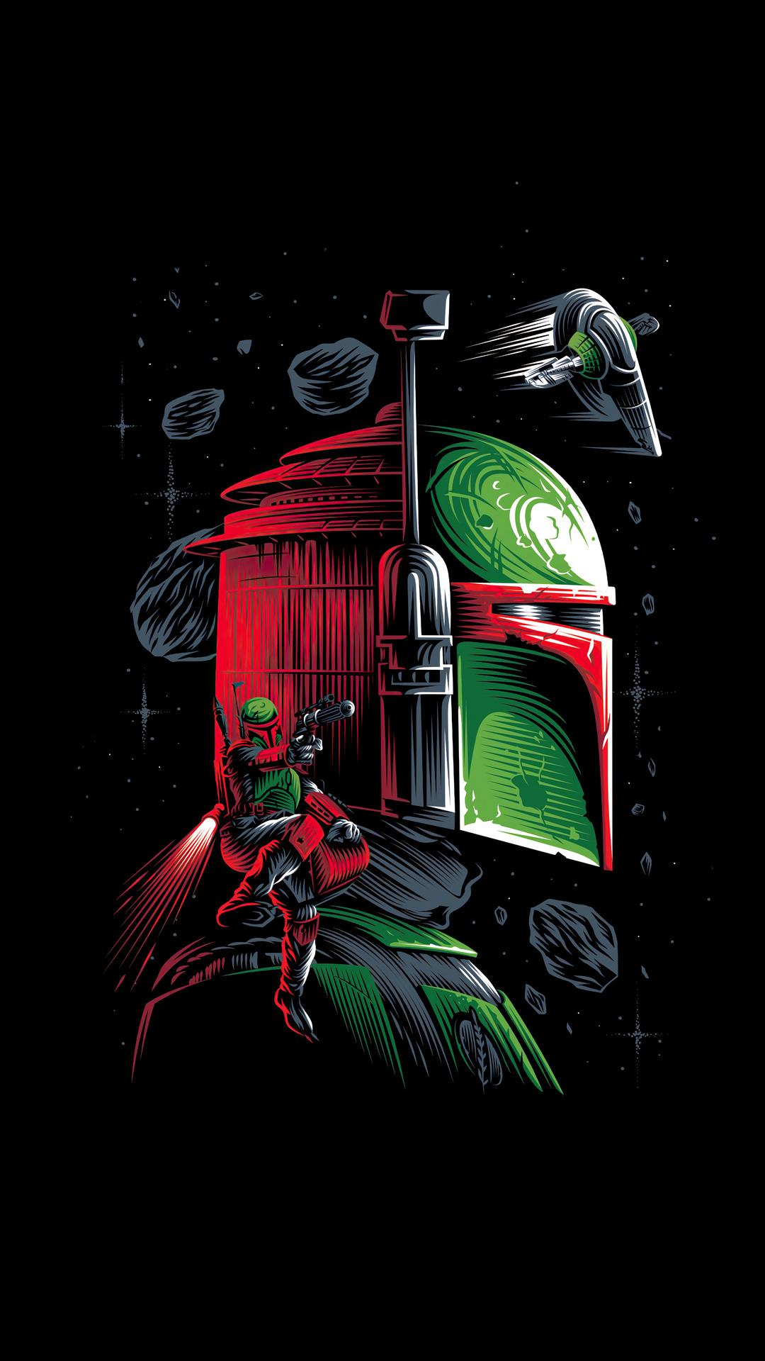 1080x1920 Boba Fett Wallpaper For Tech Wars Wallpaper