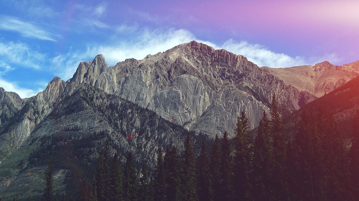 1366x768 wallpaper for desktop, laptop. summer mountain sky blue nature flare