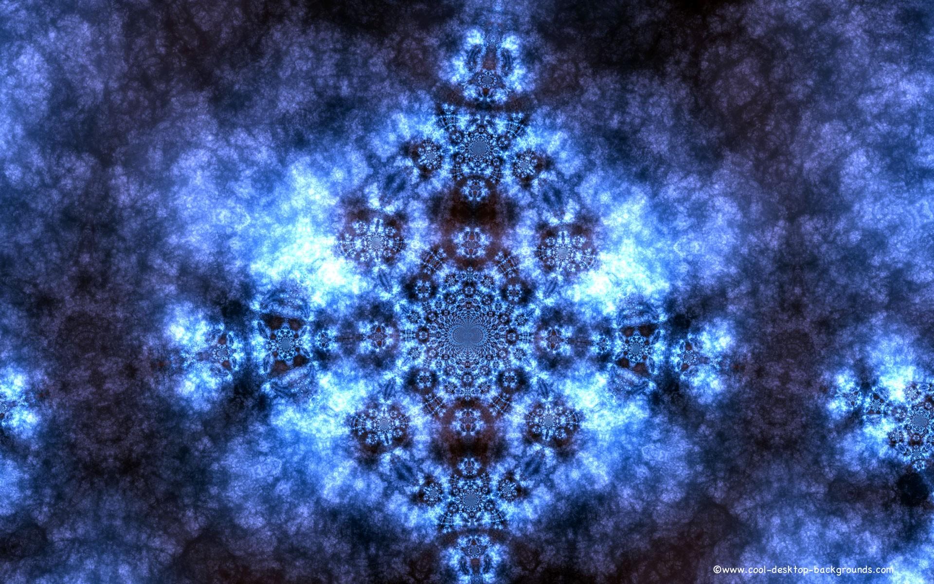 1920x1200 Fractal, cool, crystal, background, dark, desktop, ice