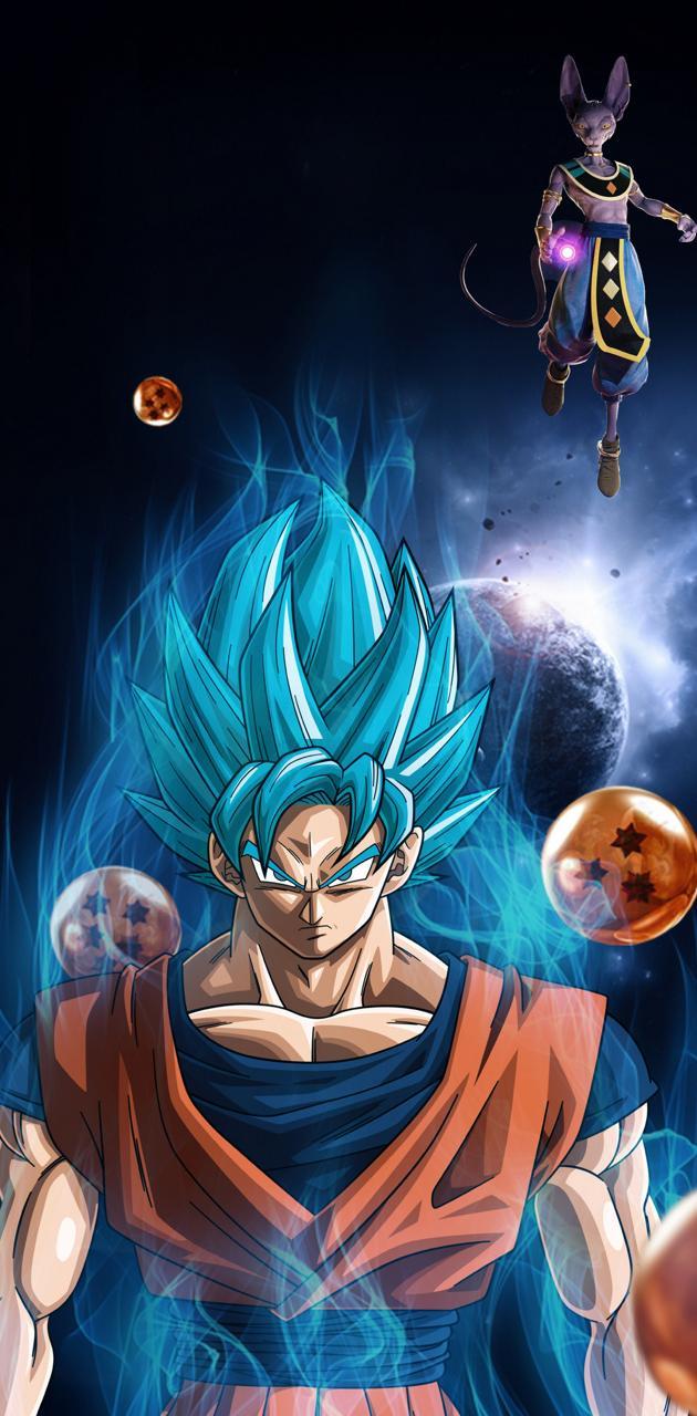 630x1280 Goku vs Beerus wallpaper