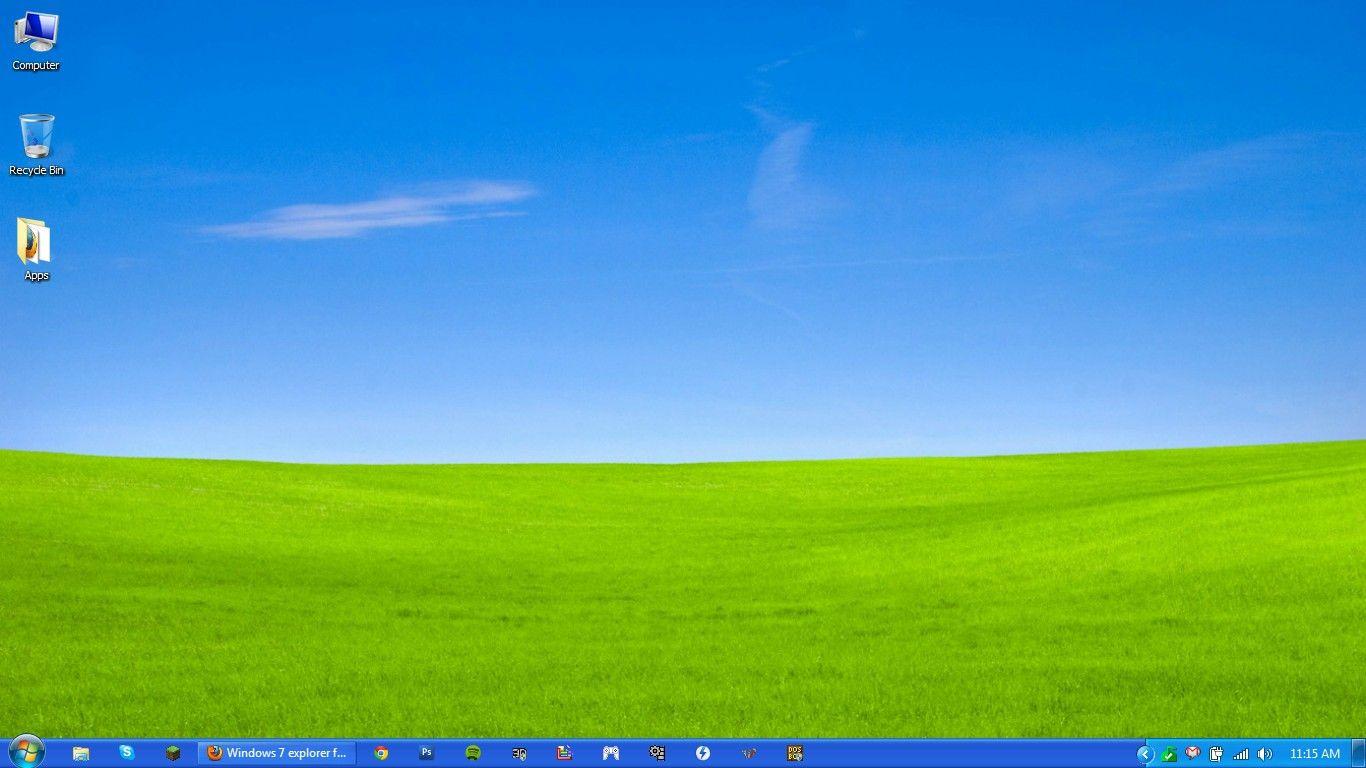 1366x768 Classic Windows XP Wallpaper