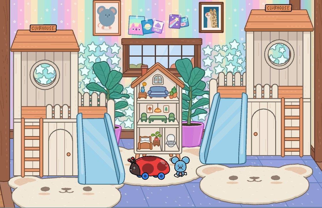 1115x720 Playroom. Color wallpaper iphone, Girls cartoon art, Toca boca life