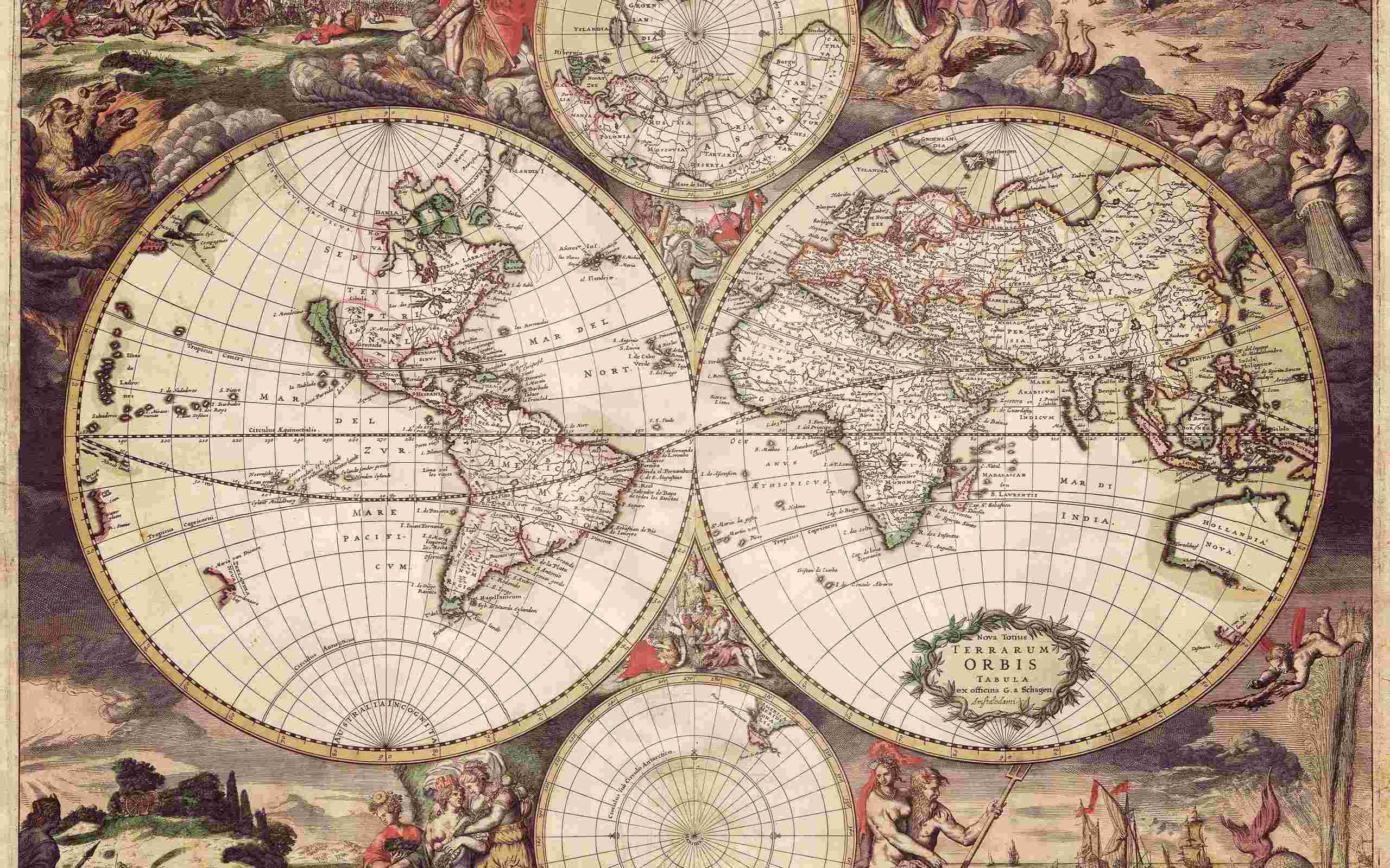 2560x1600 Old World Map Wallpaper