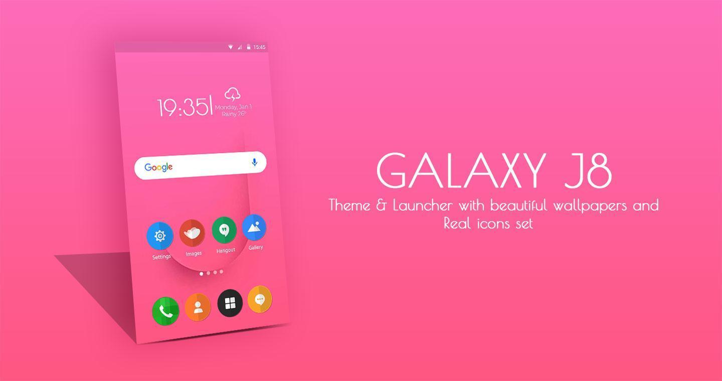 1440x760 Samsung Galaxy J8 theme and launcher for Android