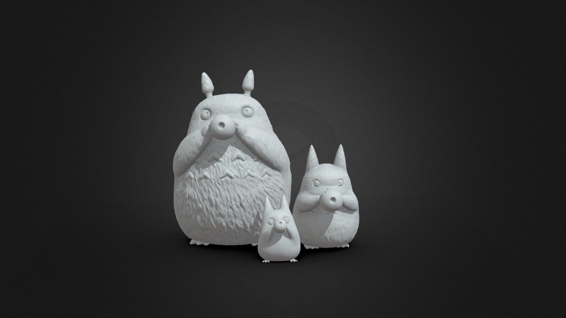 1920x1080 Totoro Family(My Neighbor Totoro) Free 3D model by Patrickart.hk [e22a4b4]