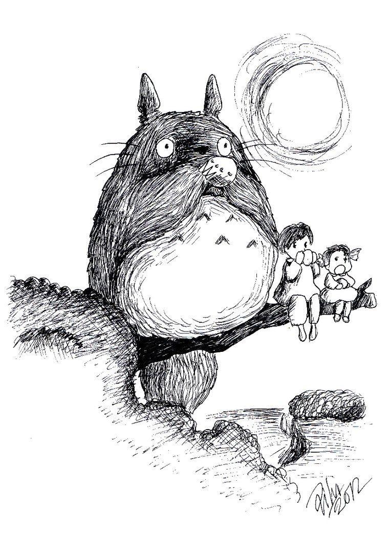 762x1048 Totoro black and white. Totoro drawing, Studio ghibli art, Ghibli art