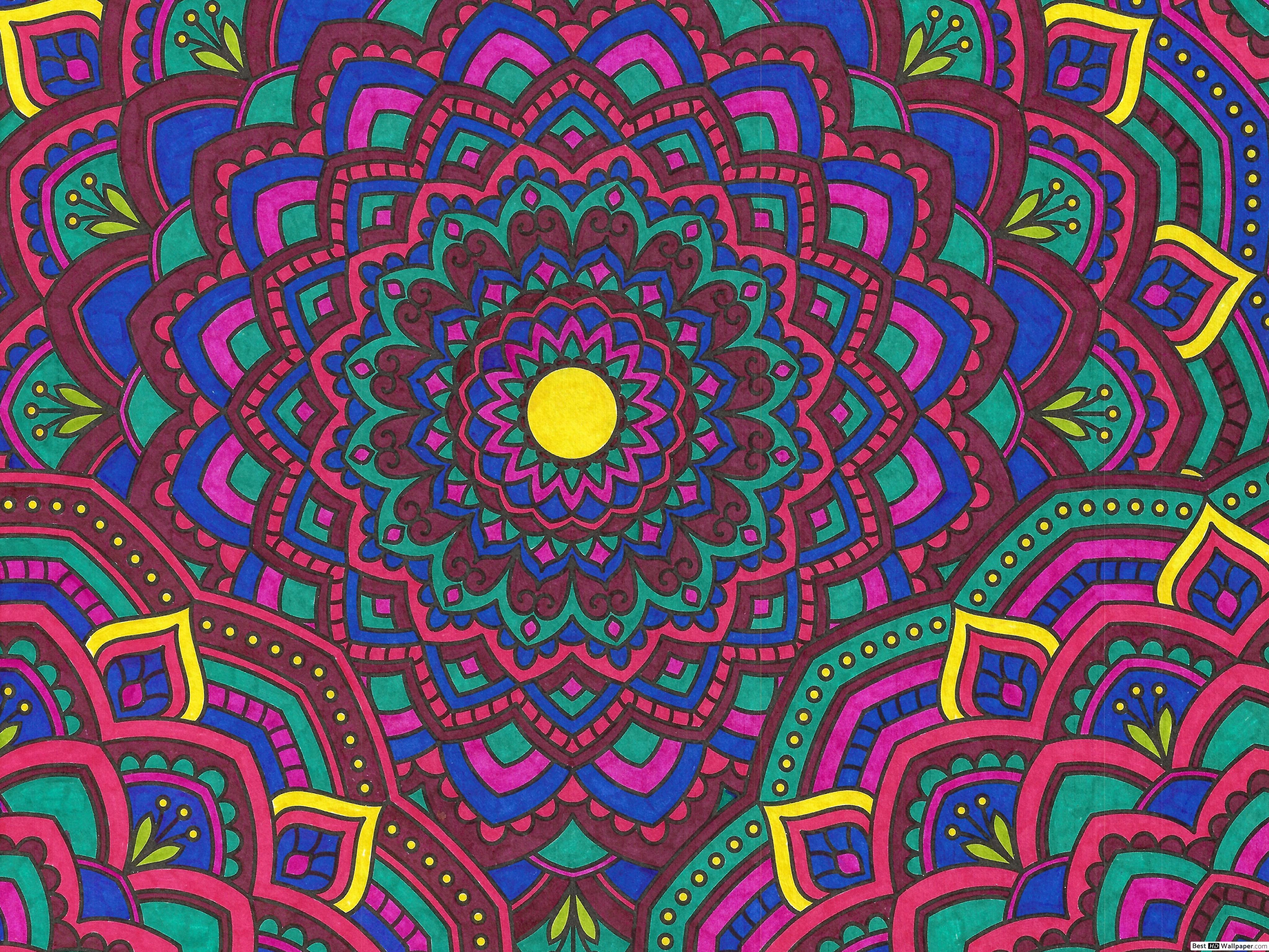 4096x3072 MANDALA'S COLORS HD wallpaper download