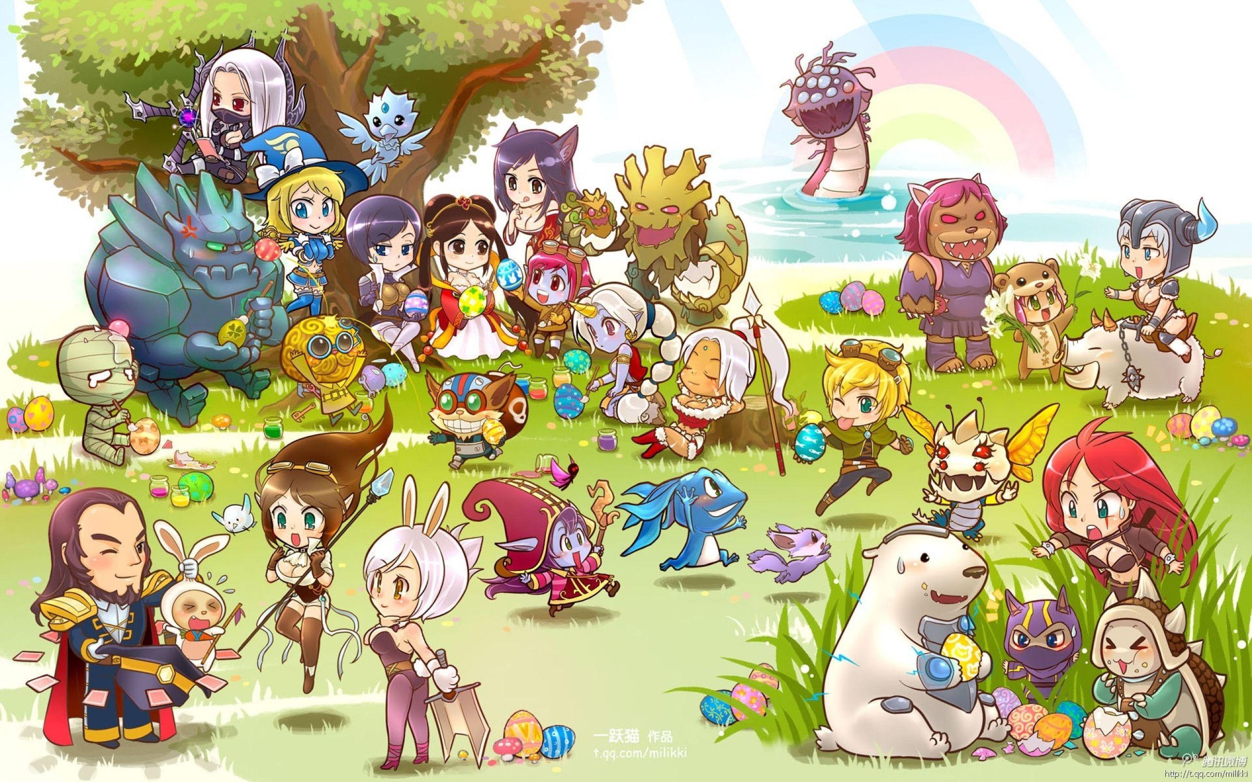2560x1600 Cute Chibi Wallpaper