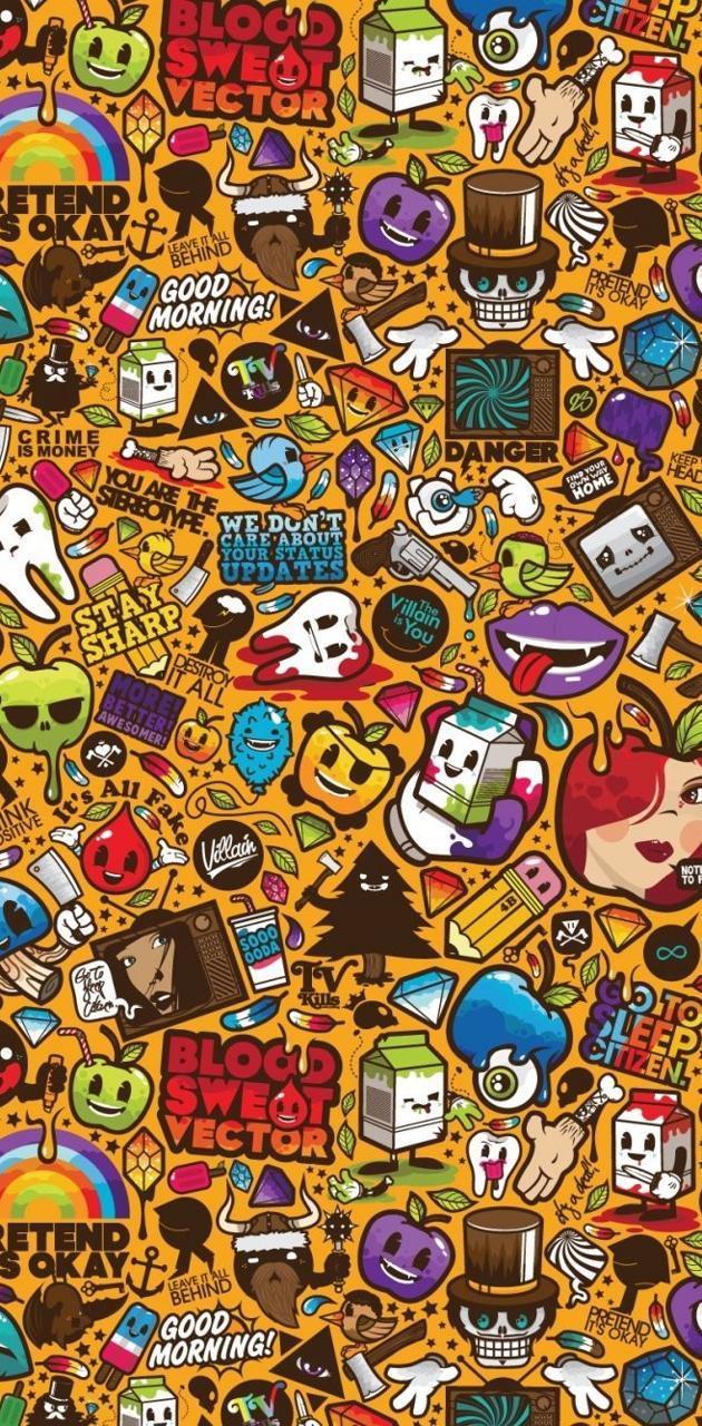 Sticker Bomb Phone Wallpapers - Top Free Sticker Bomb Phone Backgrounds ...