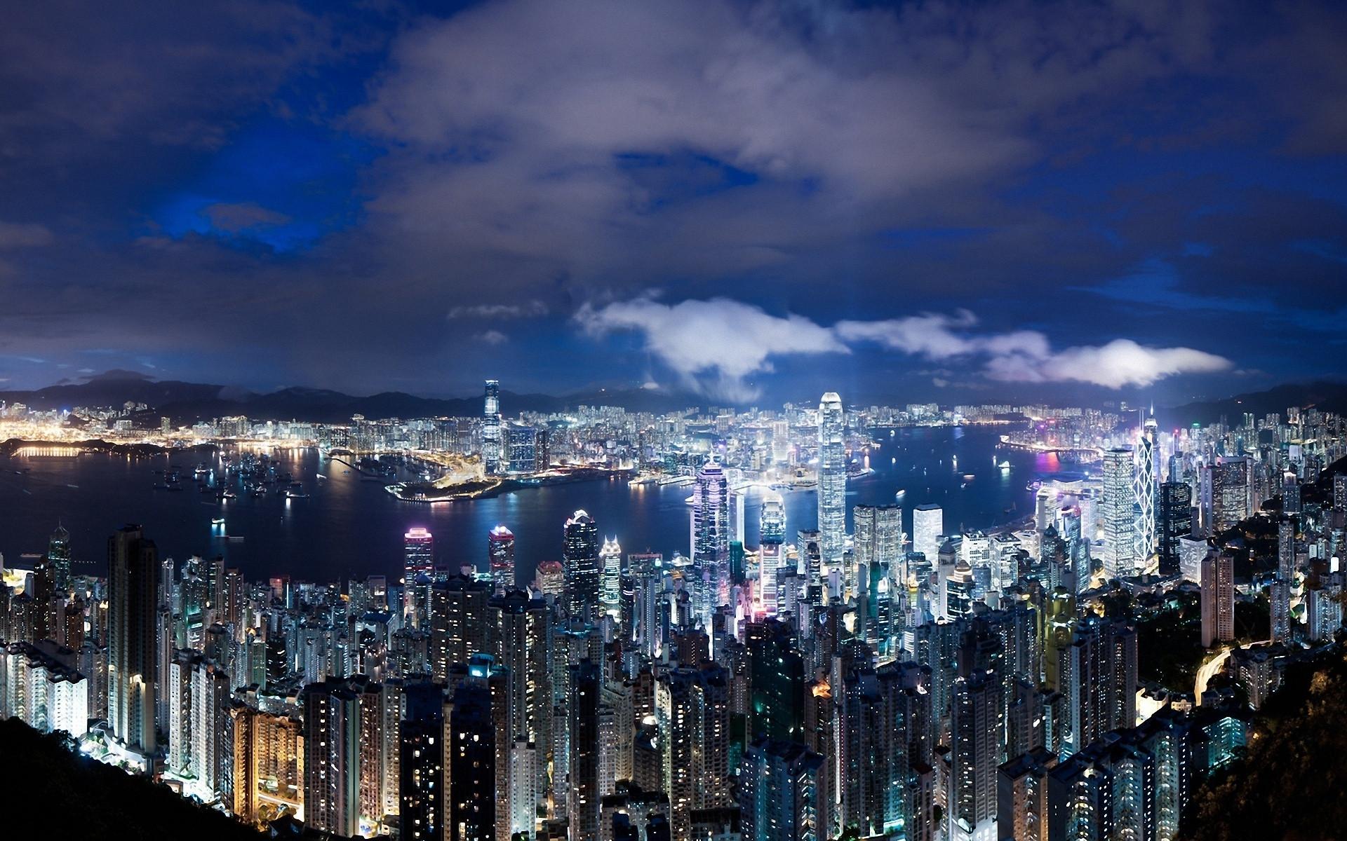 1920x1200 hong kong, china, night Wallpaper, HD City 4K Wallpaper, Image, Photo and Background