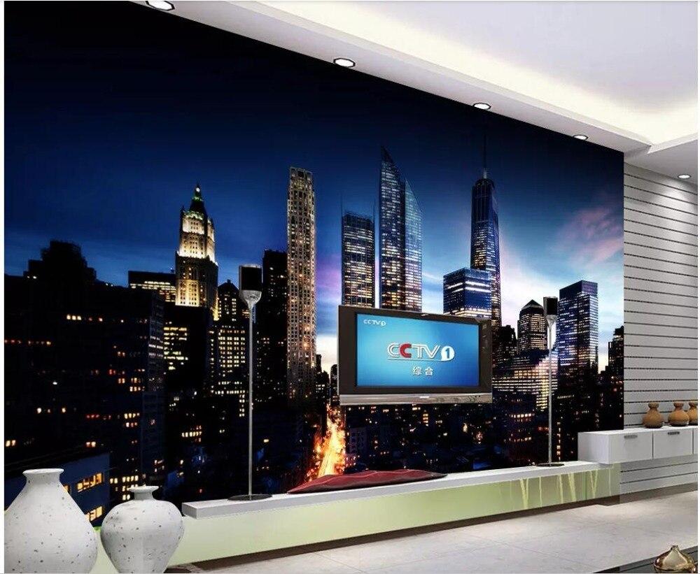 1000x821 Custom mural 3D photo wallpaper Shenzhen high rise building night view background Home decor living room wallpaper for wall 3 d. Wallpaper