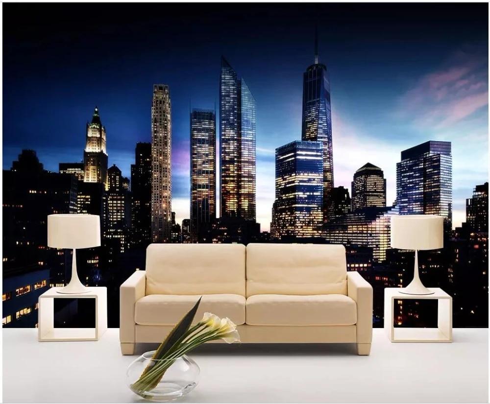 1000x825 Custom mural 3D photo wallpaper Shenzhen high rise building night view background Home decor living room wallpaper for wall 3 d. Wallpaper