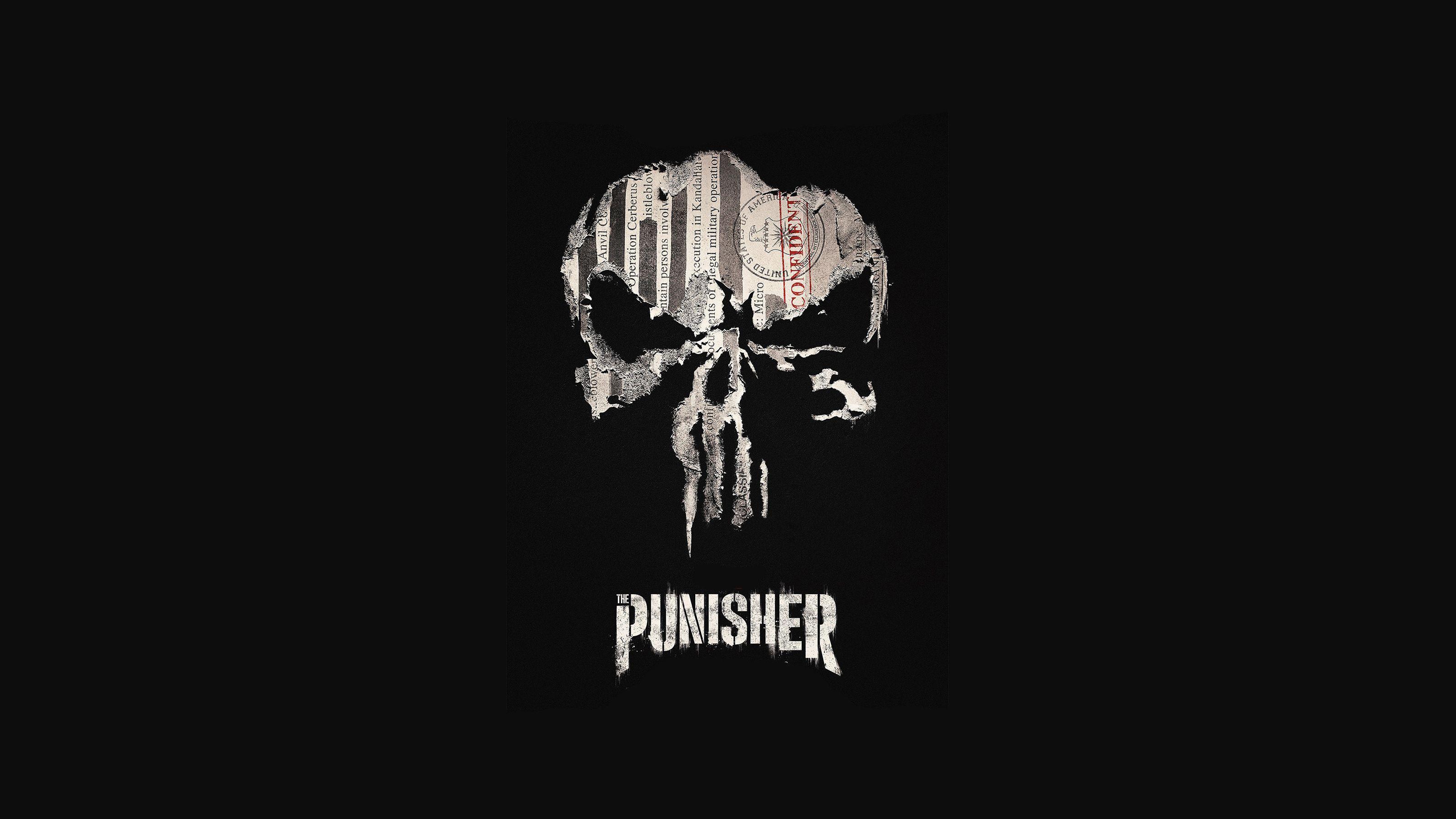 3200x1800 The Punisher Logo Wallpaper