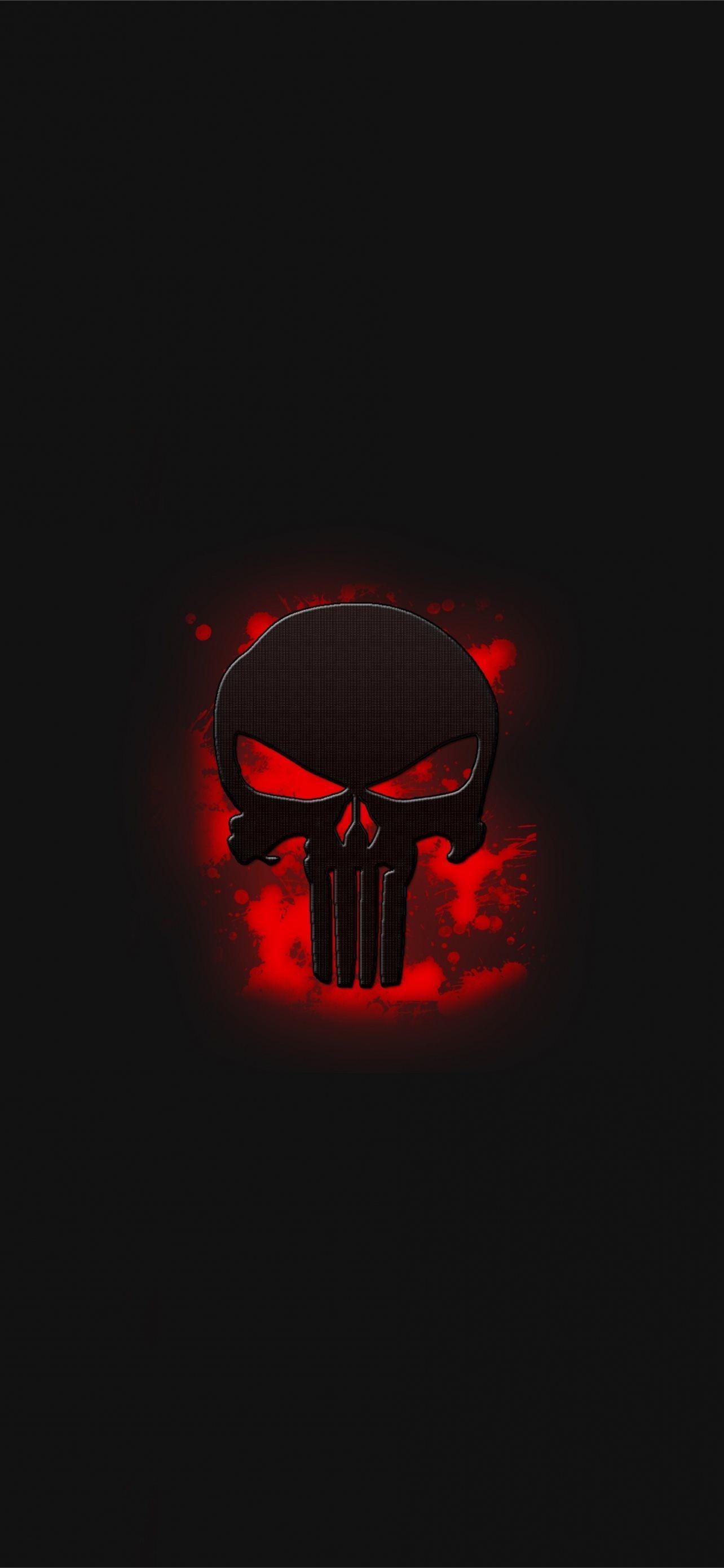 1284x2778 the punisher skull logo art samsung galaxy s8 sams. iPhone Wallpaper Free Download