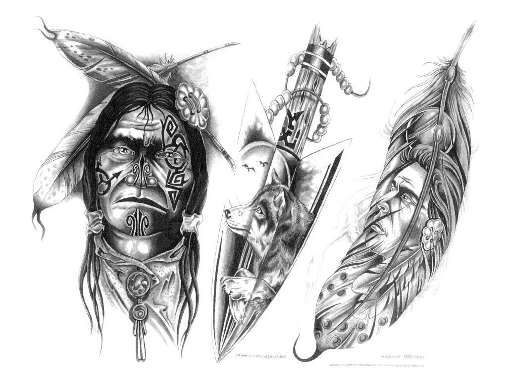 1024x768 Native American Feather Tattoo Designs Image About Tattoos On