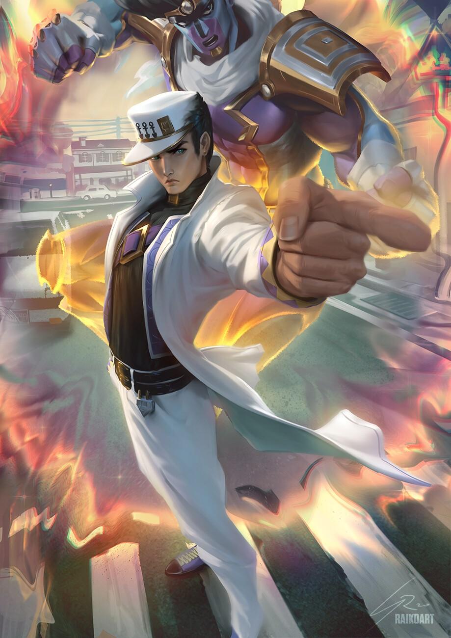 919x1300 anime, JoJos Bizarre Adventure: Stardust Crusaders, digital art, Star Platinum, anime boys, vertical, Jotaro Kujo, JoJos Bizarre Adventure: Diamond is Unbreakable, 2D, JoJo no Kimyou na Bouken, artwork, portrait display