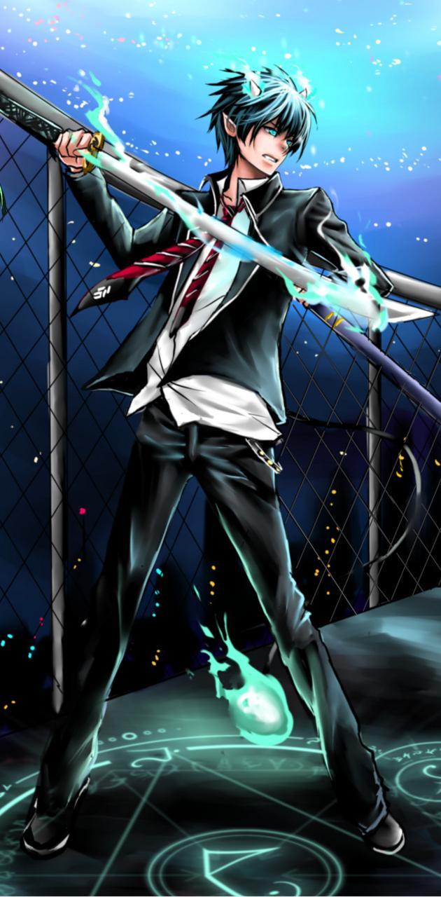 630x1280 Blue exorcist wallpaper