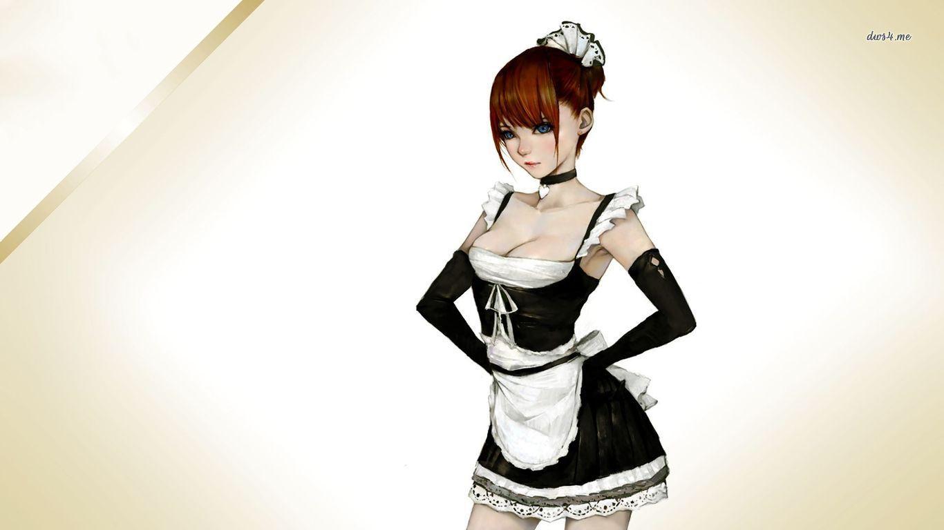 1366x768 Maid Wallpaper
