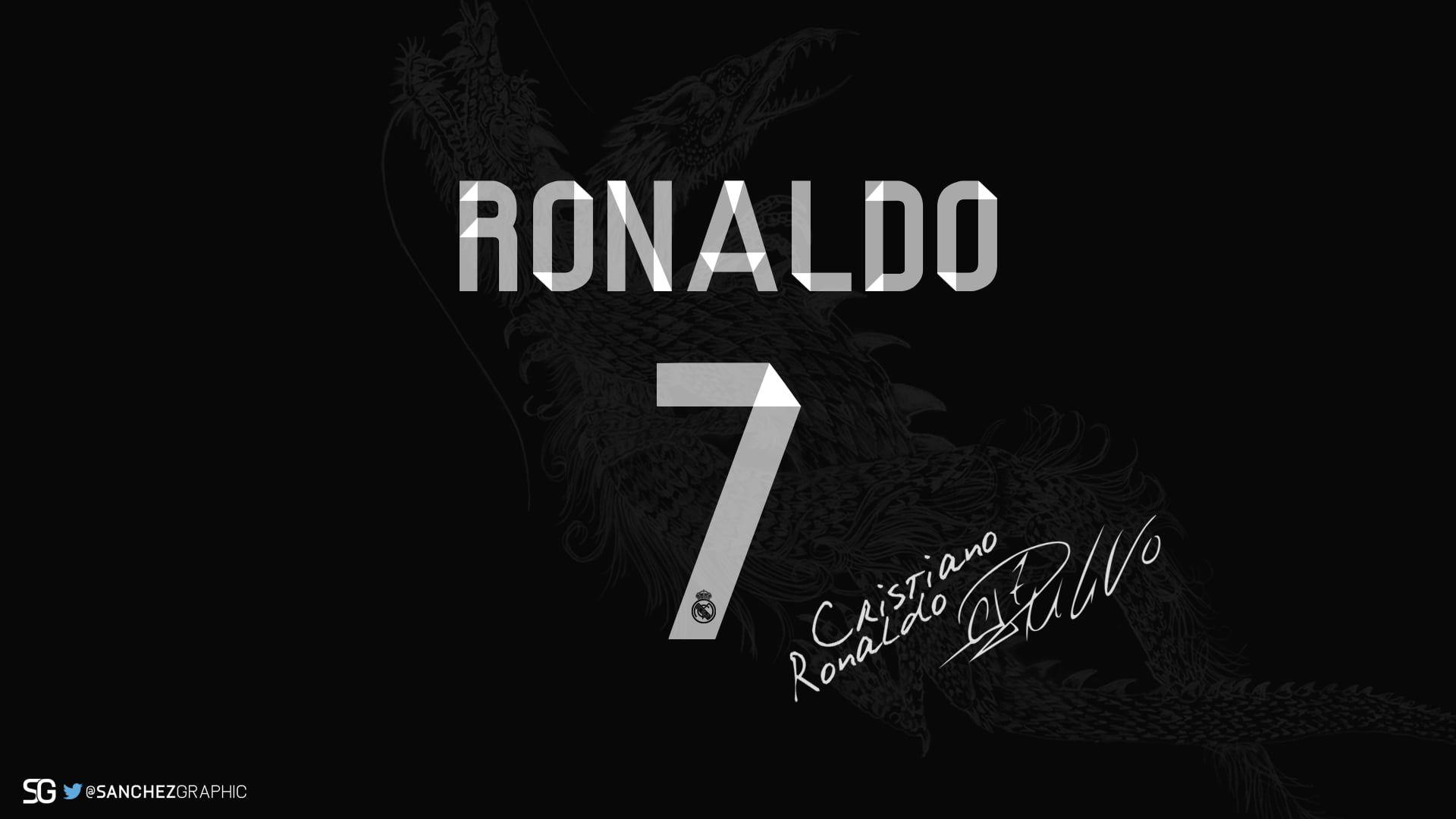 1920x1080 Cristiano Ronaldo 7 with signature Cristiano Ronaldo Sanchez Desing #numbers P #wallpaper #hdwallpa. Cristiano ronaldo wallpaper, Cristiano ronaldo, Ronaldo