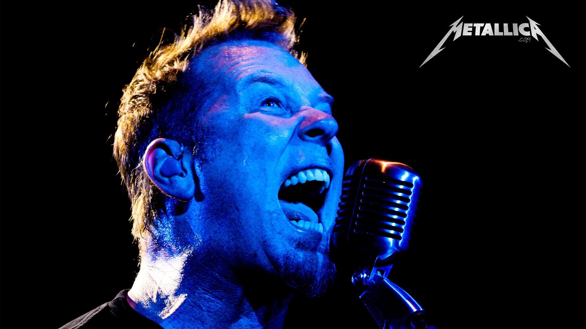 1920x1080 Download Wallpaper 1920x1080 metallica, soloist, singing, show, light Full HD 1080p HD Background