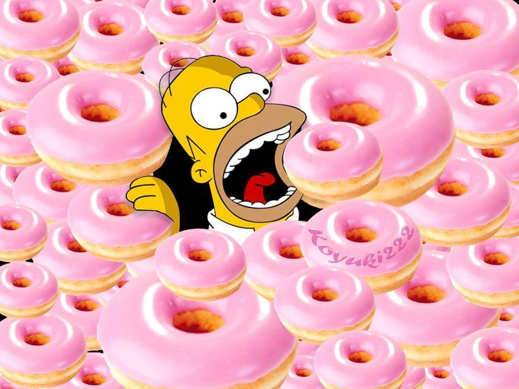1024x768 Simpson Donut s Wallpaper