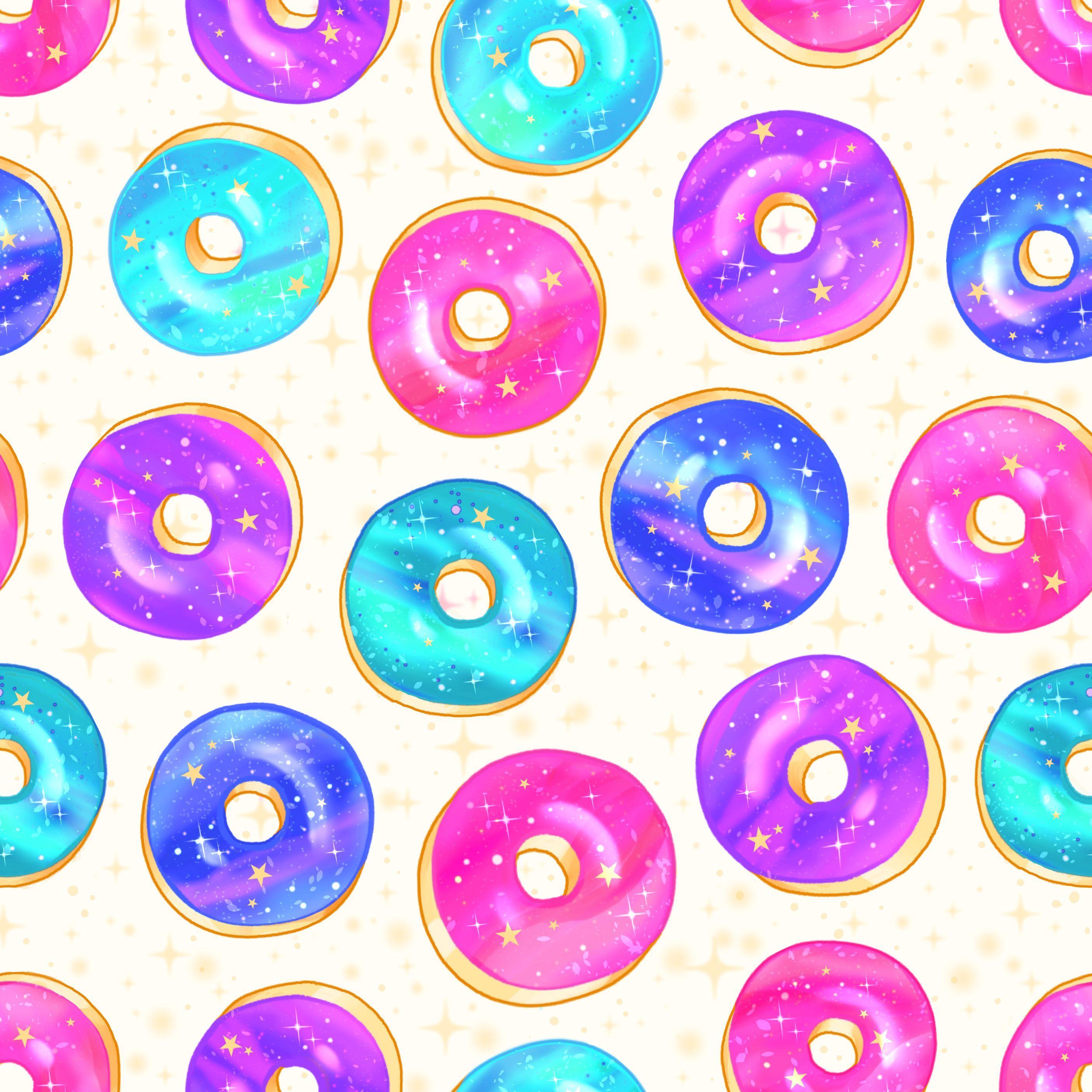 2809x2809 Galaxy Donuts Wallpaper