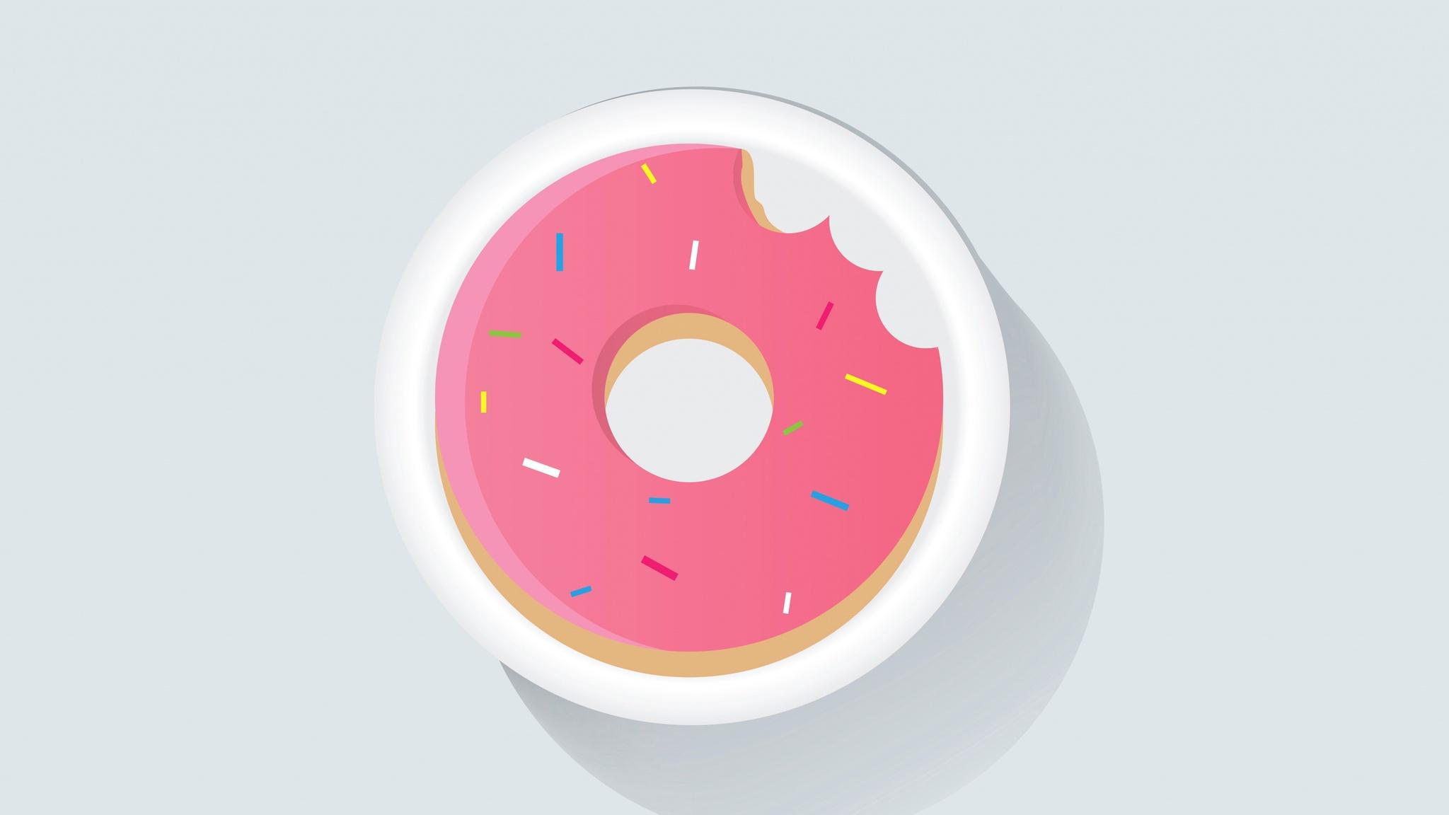 2048x1152 Donuts Minimalism 4k 2048x1152 Resolution HD 4k Wallpaper, Image, Background, Photo and Picture