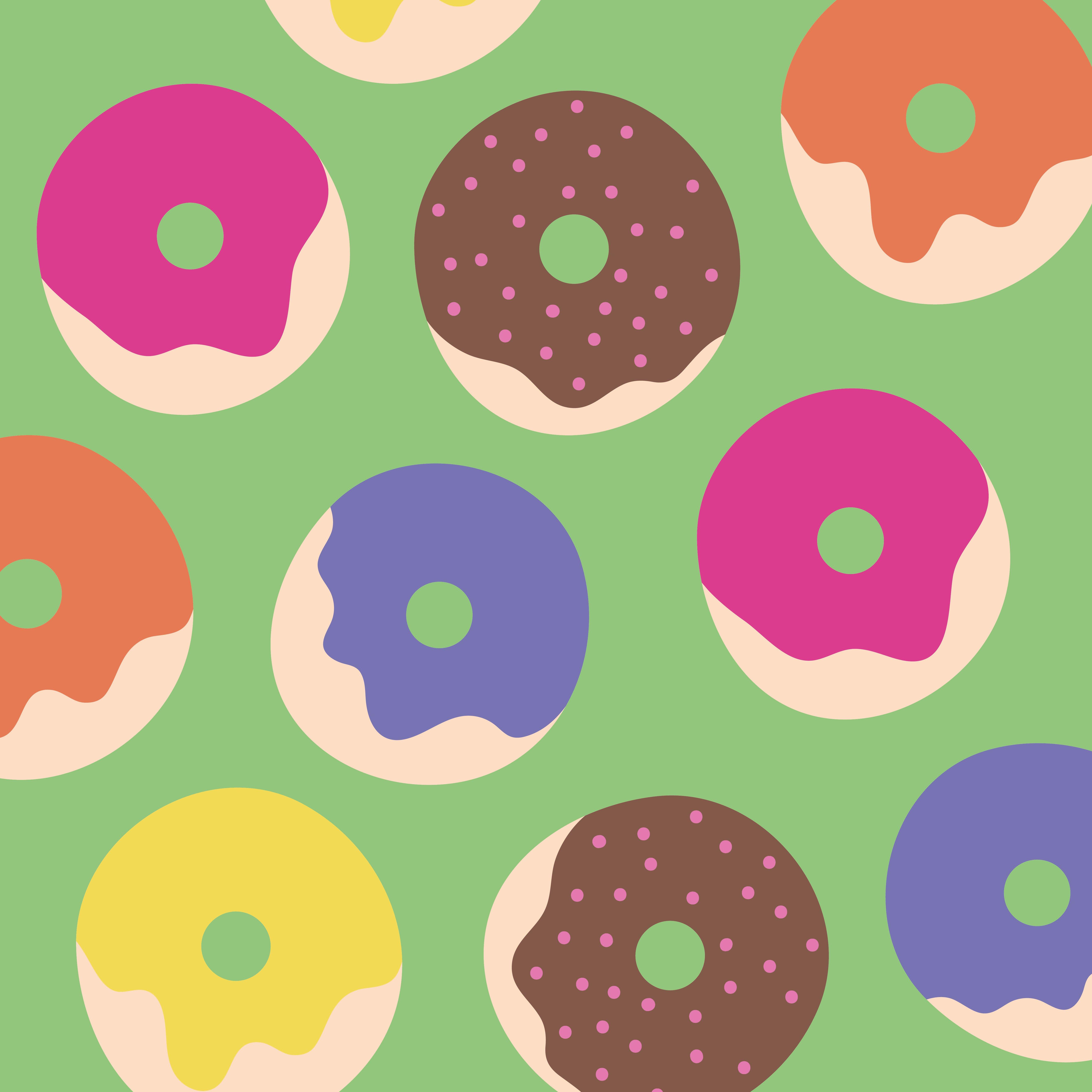 Donut Pattern Wallpapers - Top Free Donut Pattern Backgrounds