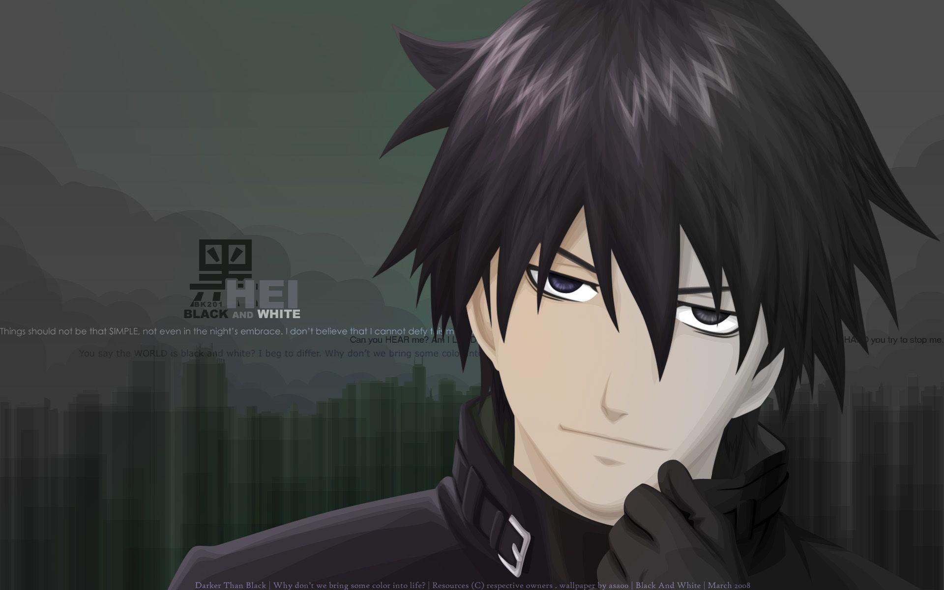 1920x1200 Hei than Black Anime Image Board